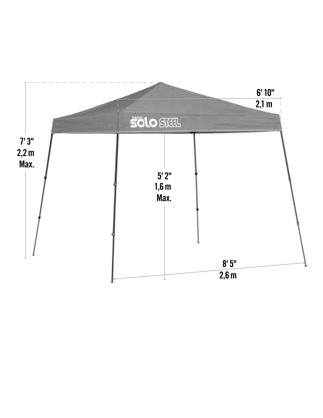 QuikShade ZDZ10038 Dimensions - ManualMachine.com