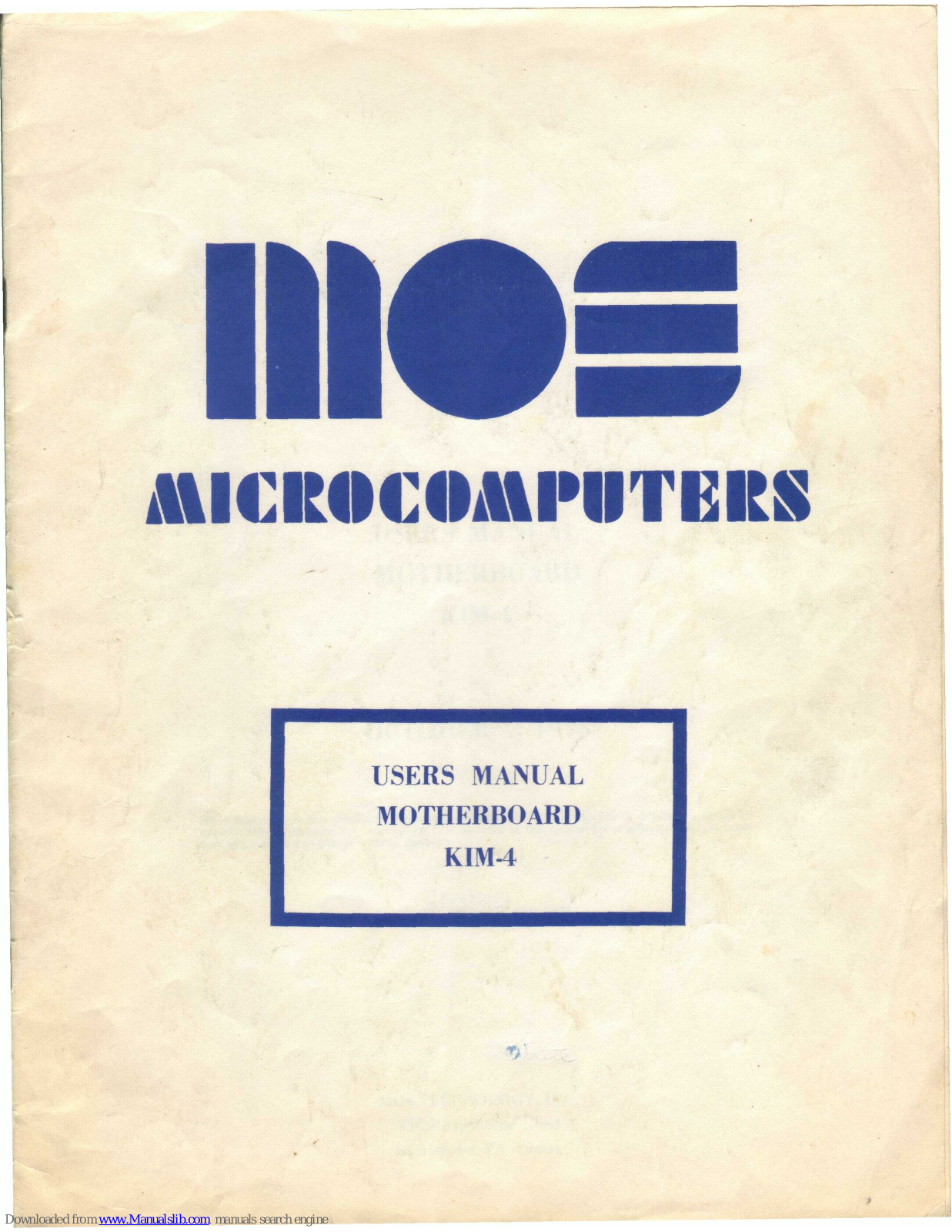 MOS KIM-4 User Manual - ManualMachine.com