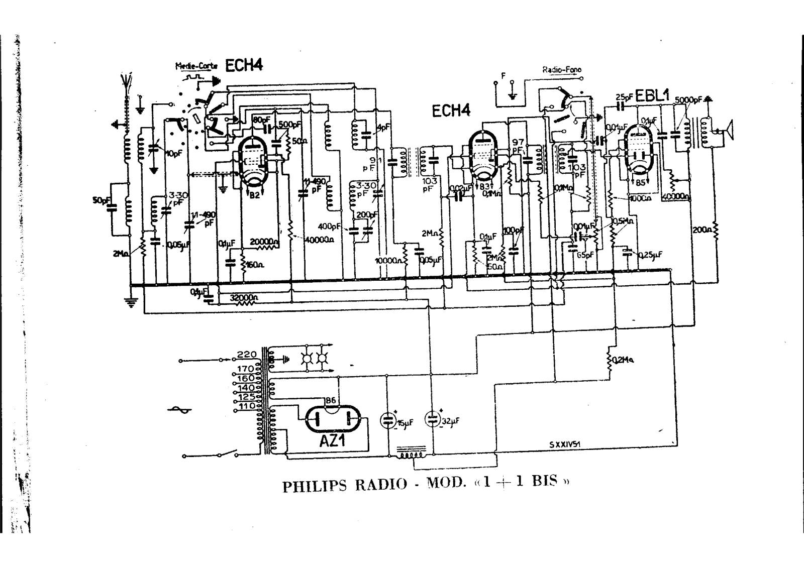 Philips 1+1 bis schematic