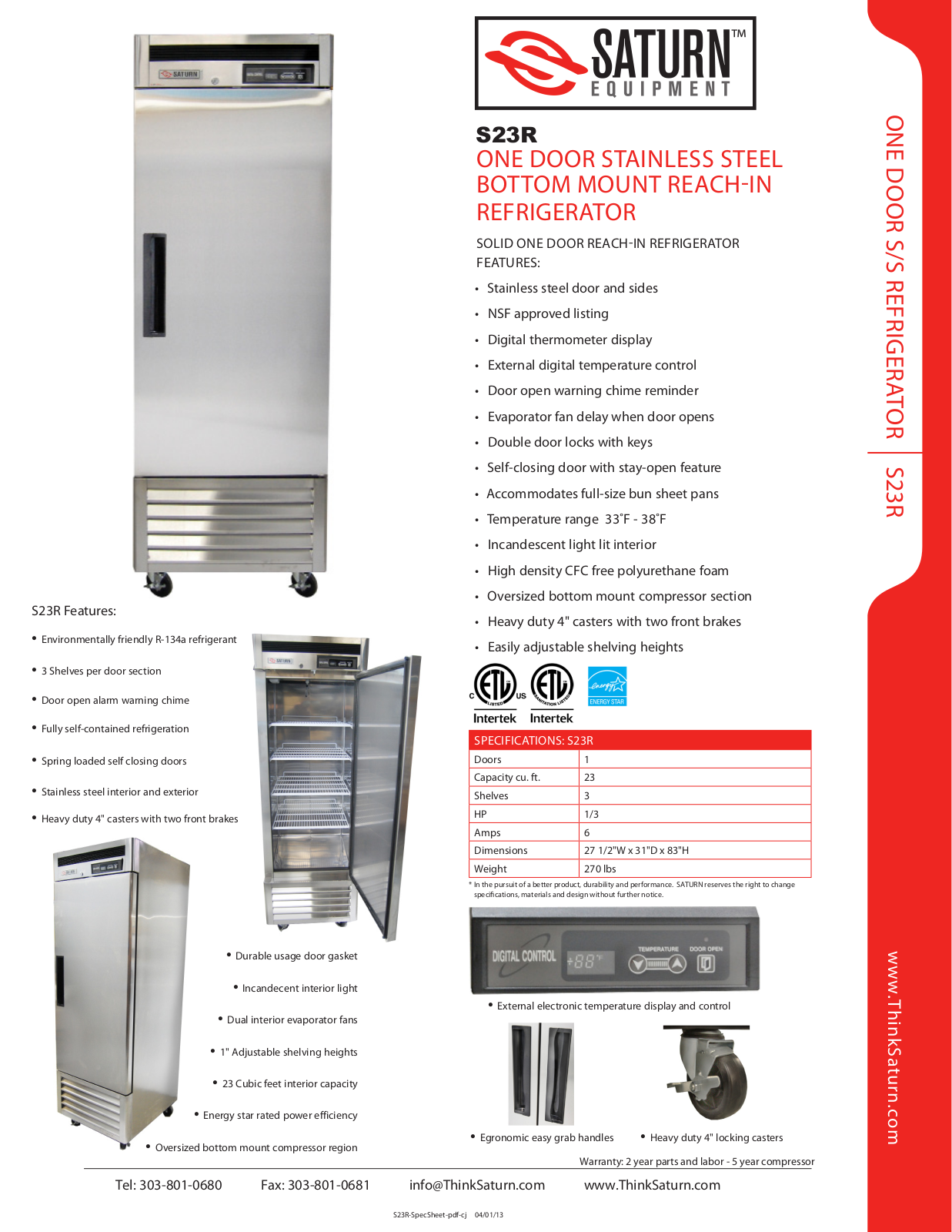 Saturn Equipment S23R User Manual