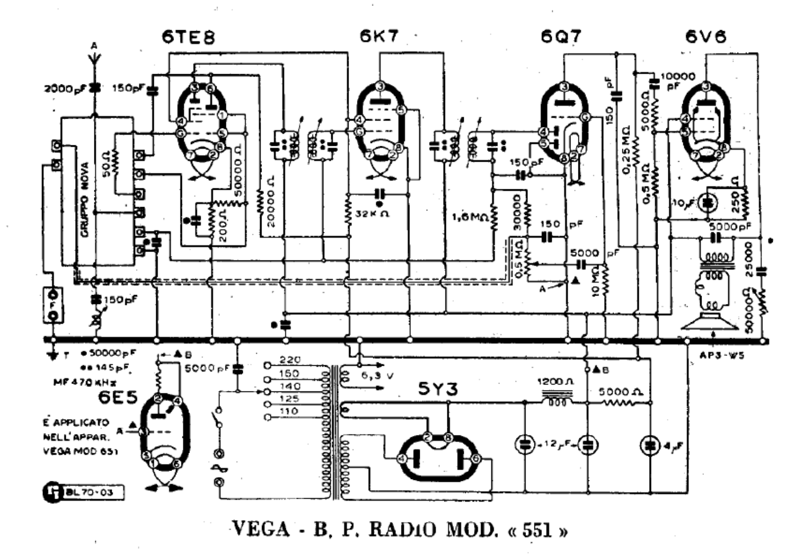 Vega 551 schematic