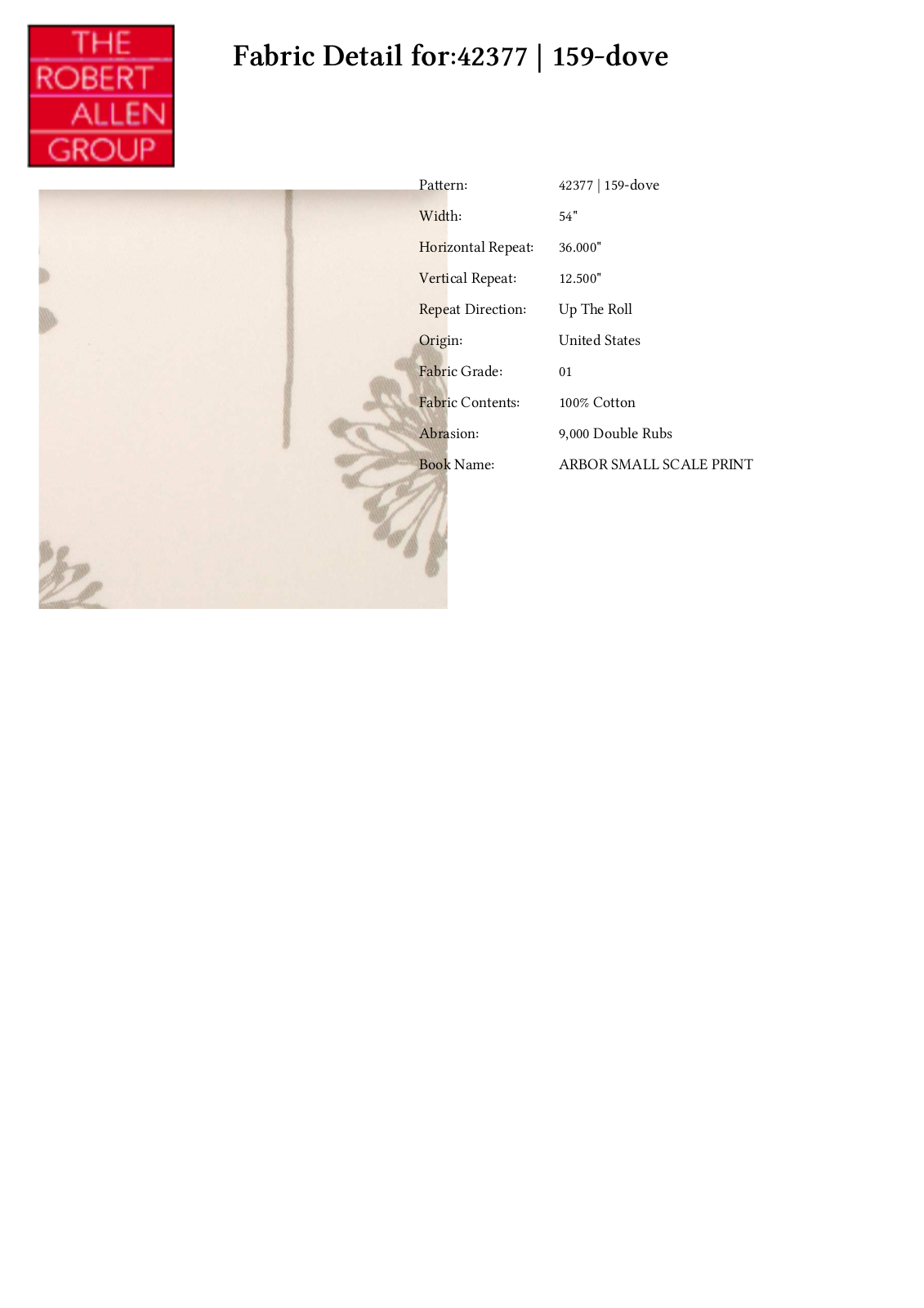 Duralee CRAL4759 Specifications - ManualMachine.com