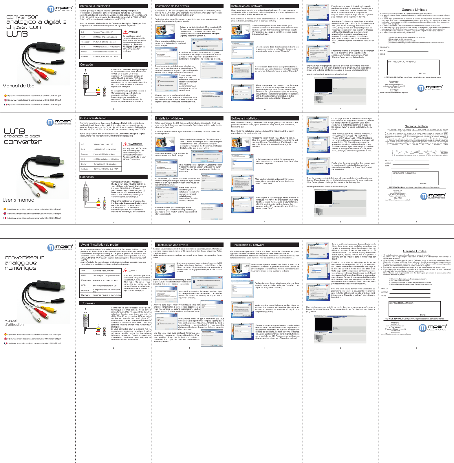 imperii USB Analogical to Digital Converter User Manual