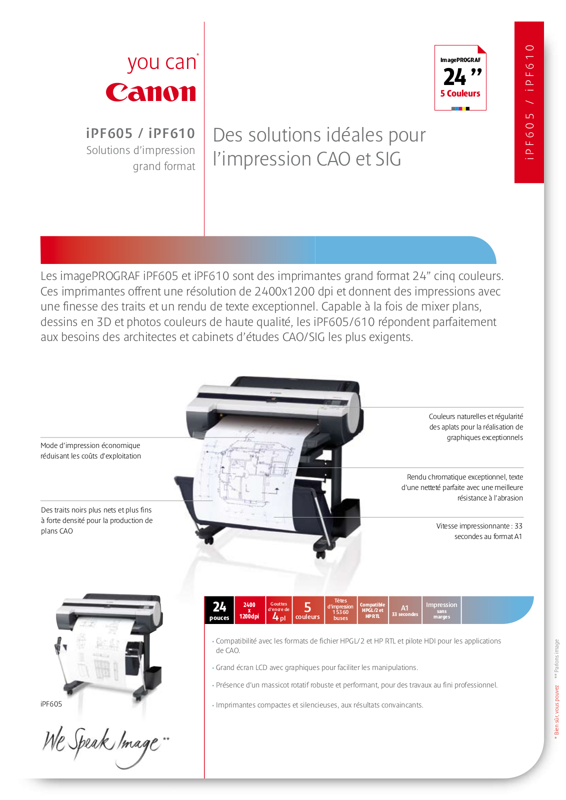 Canon IMAGEPROGRAF 610 BROCHURE