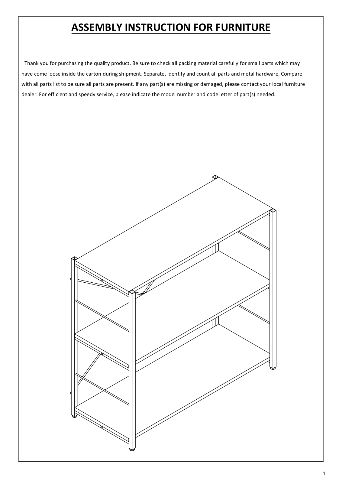 Zipcode Design W003406813 Installation & Assembly