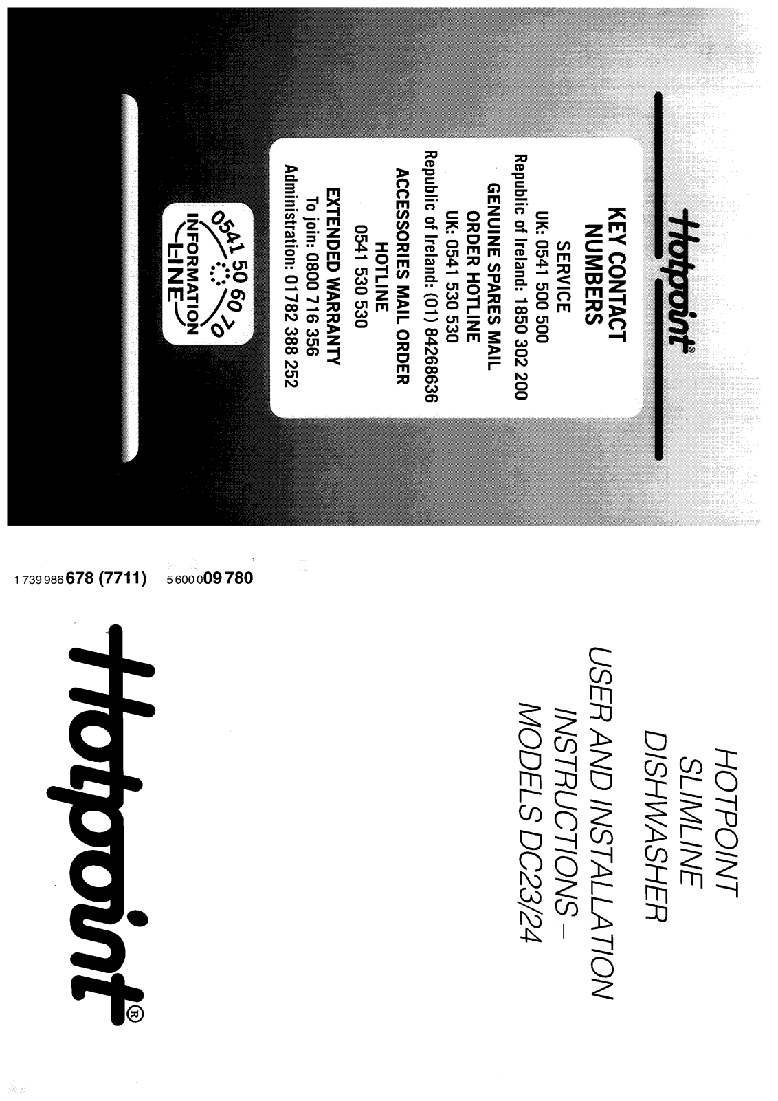 Hotpoint DC23-24 User Manual