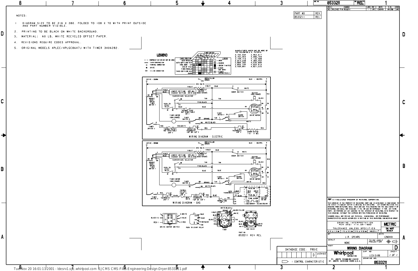 Whirlpool 4PWED5905SW0 Parts Diagram