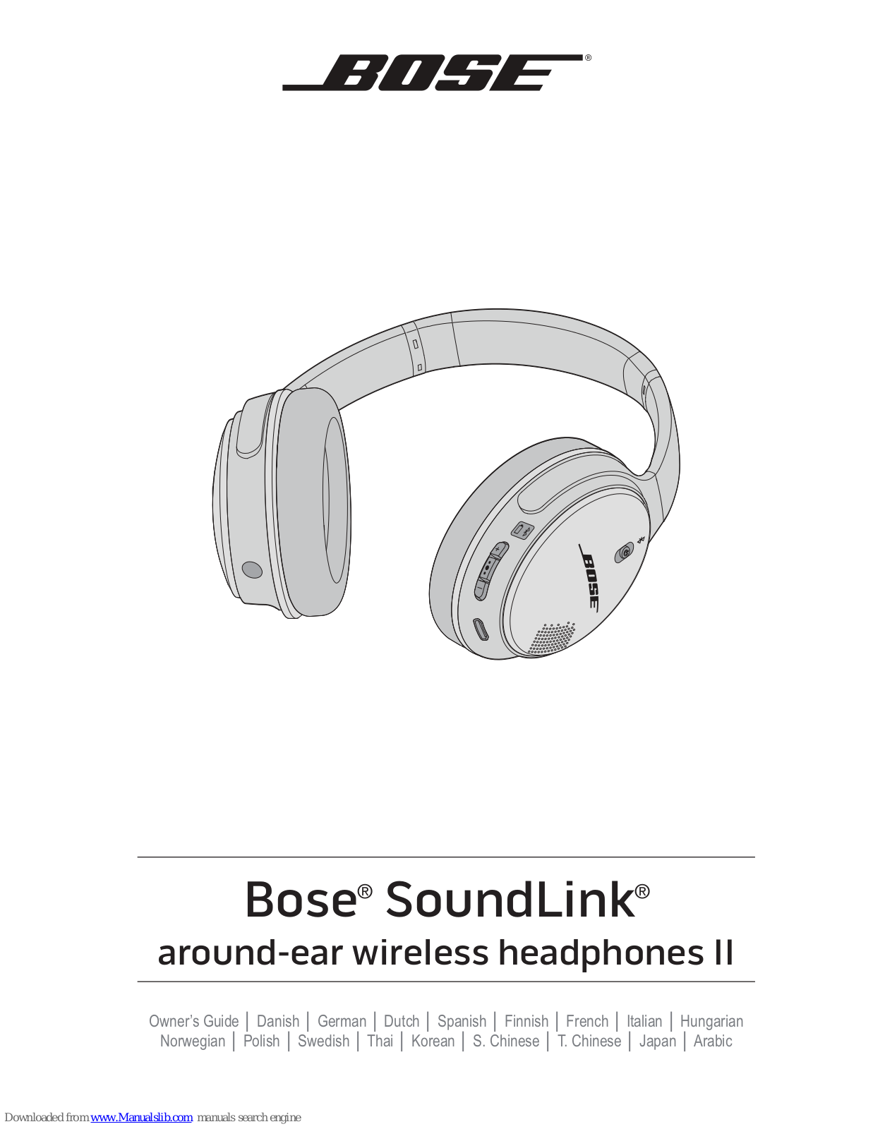 Bose SoundLink 018SLAEBTB Owner's Manual