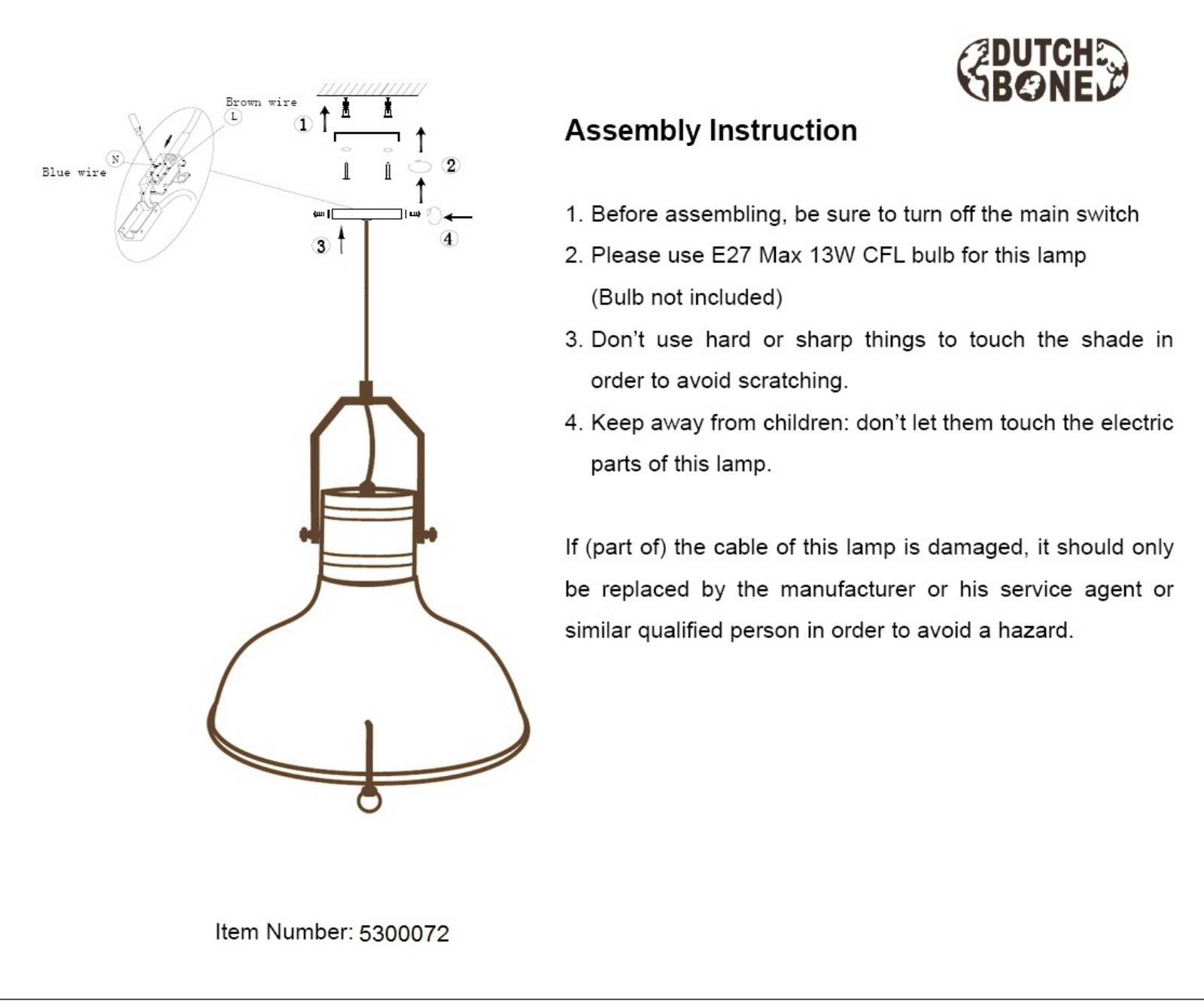 Dutchbone RDTE1177 Installation & Assembly - ManualMachine.com