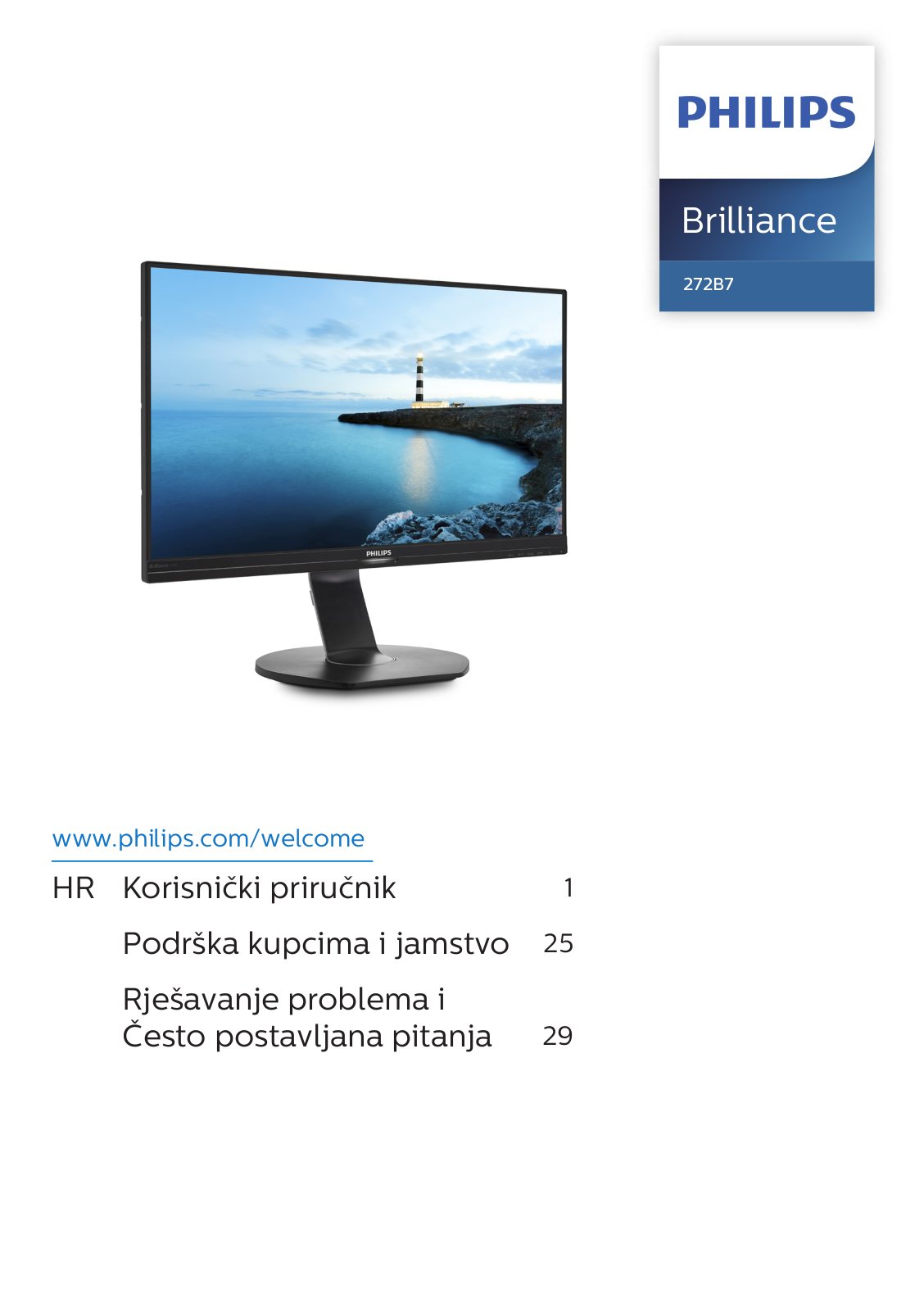 Philips 272B7QPJEB/27 user manual