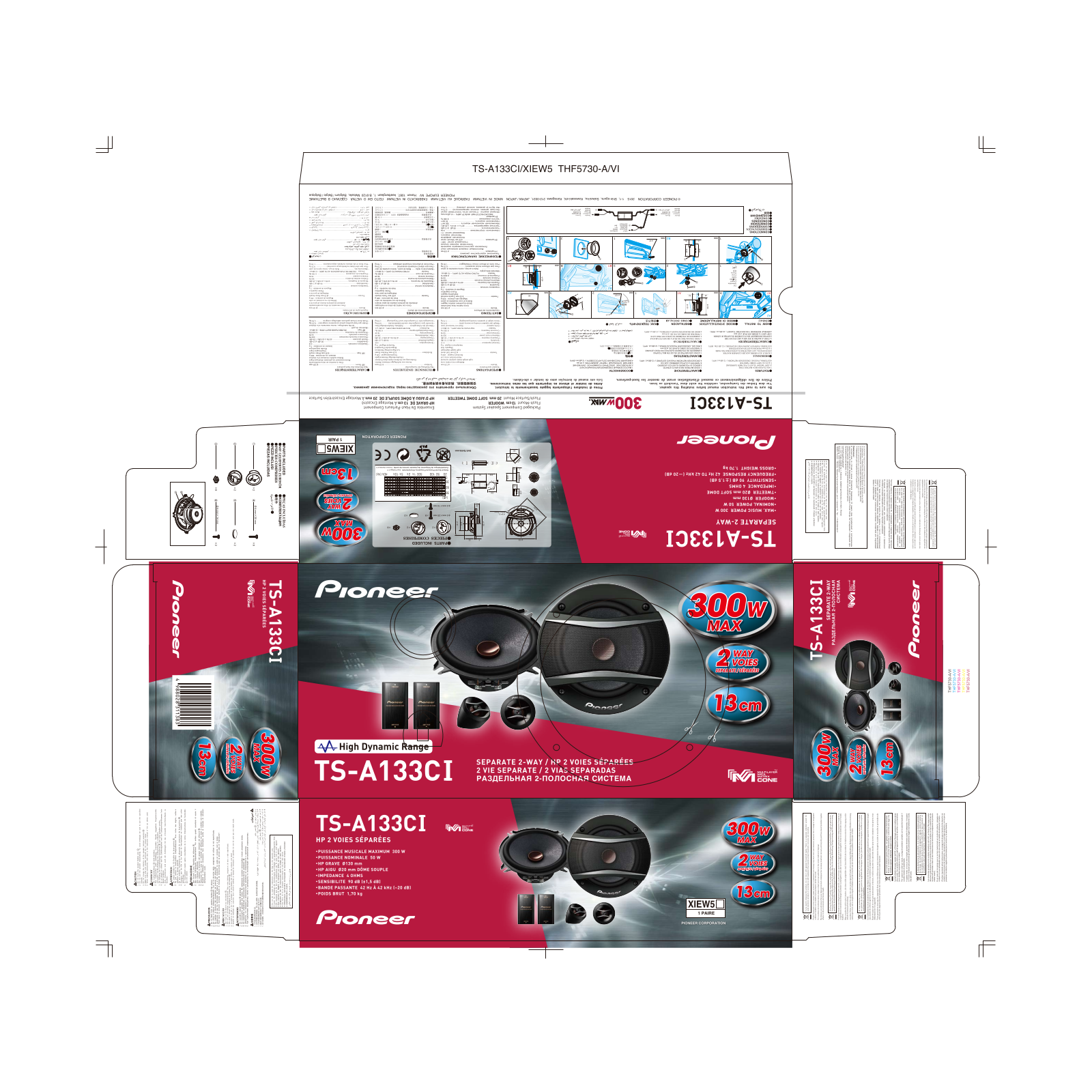 Pioneer TS-A133CI User manual