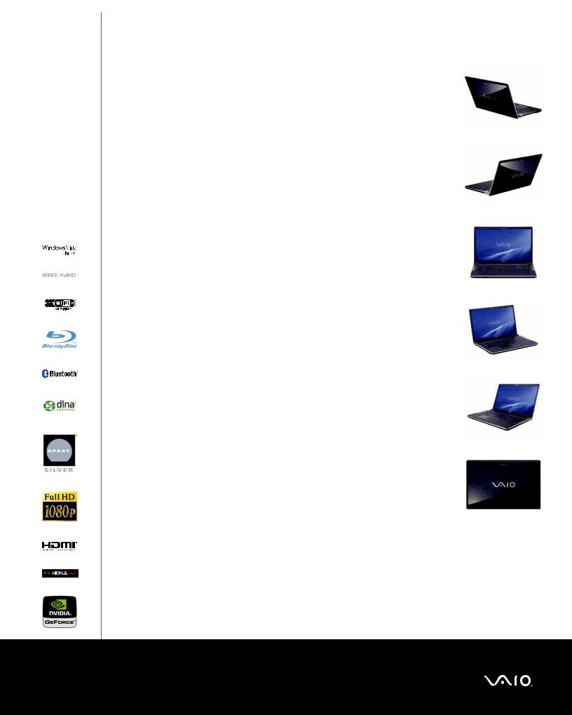 Sony VAIO VGN-AW270Y/Q BROCHURE