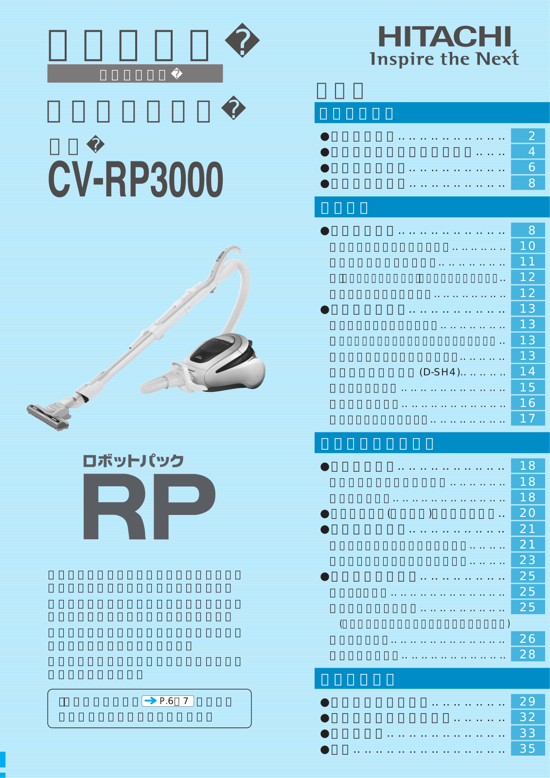 Hitachi CV-RP3000 User guide