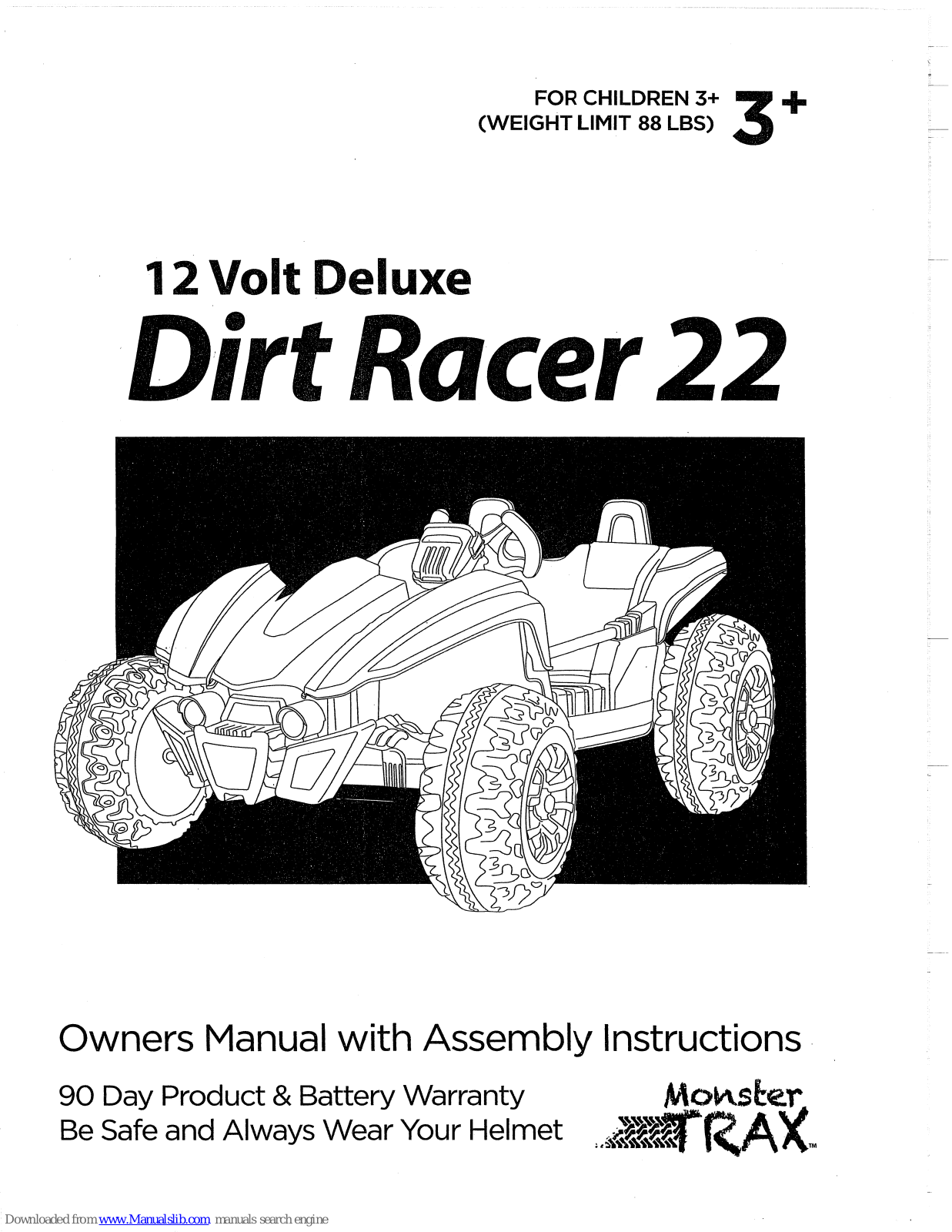 MONSTER TRAX Dirtracer 22 Owner's Manual