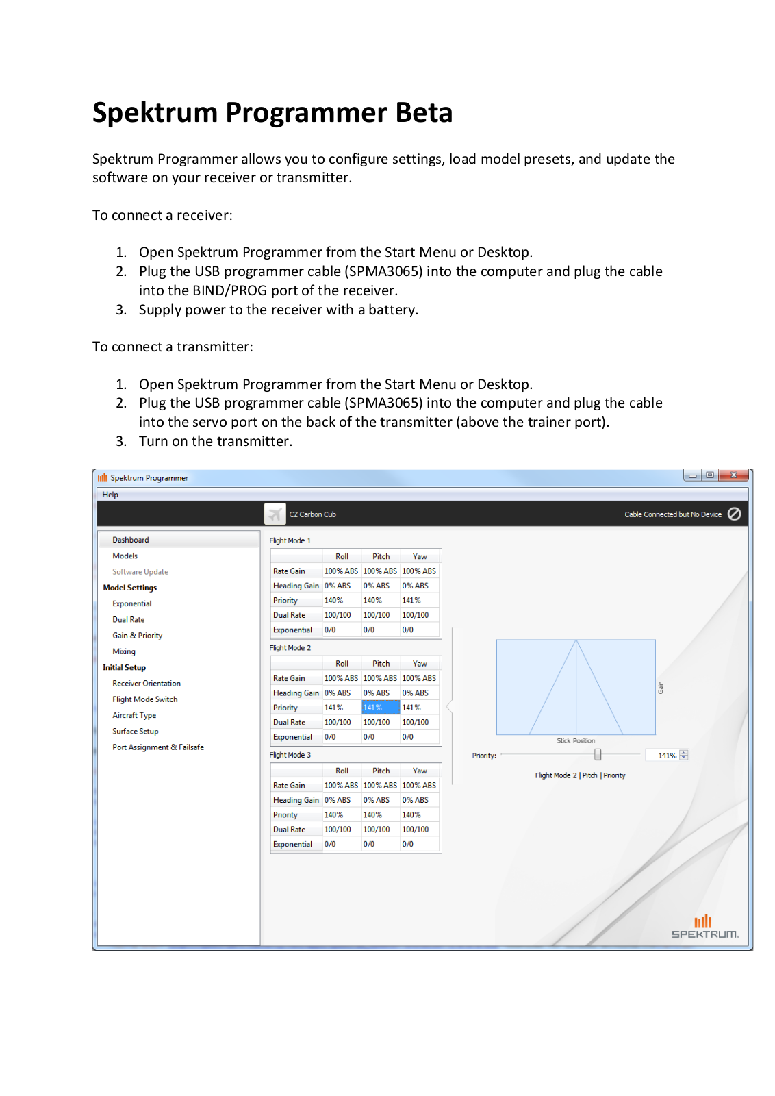 Spektrum All devices Programmer Beta