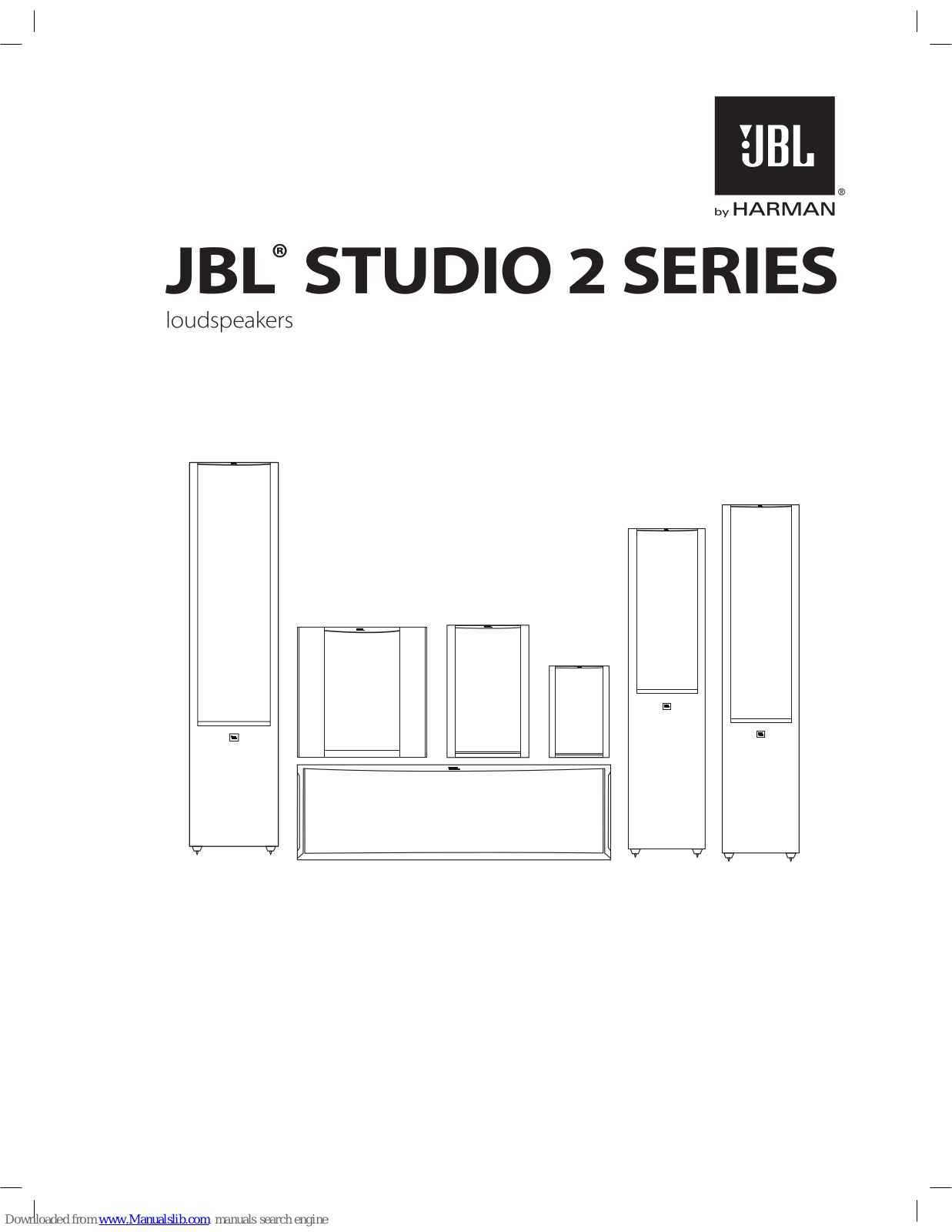 JBL Studio 2 Series, Studio 290, Studio 280, Studio 270, Studio 230 Quick Manual