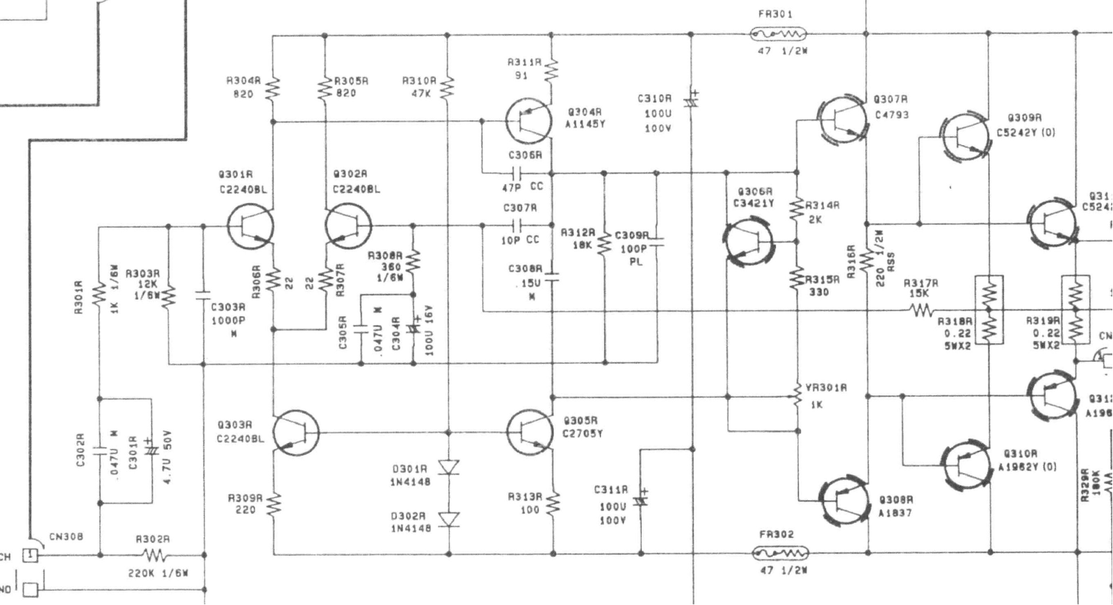 Nakamichi AV-10 Schematic