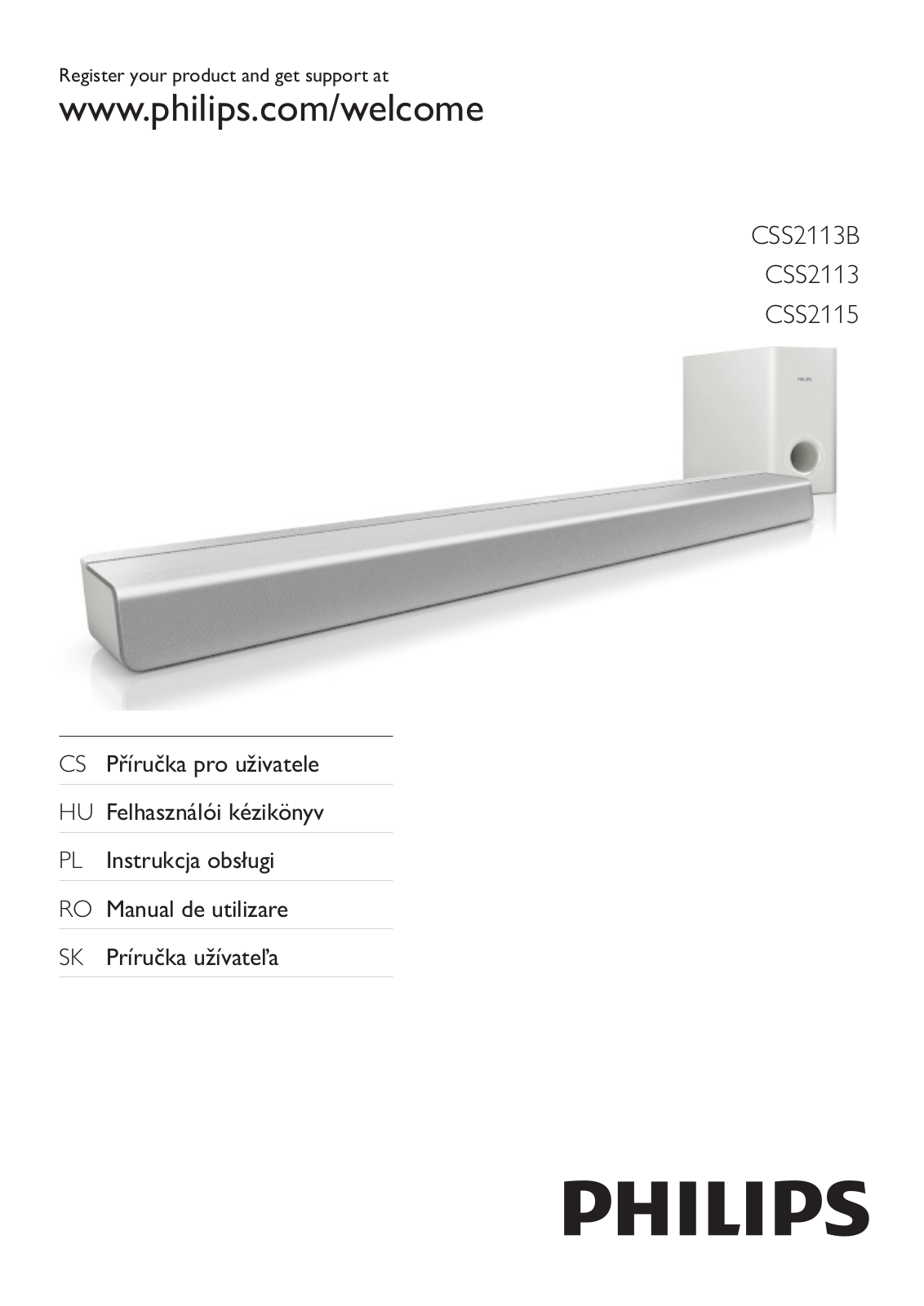 PHILIPS CSS2115, CSS2113 User Manual