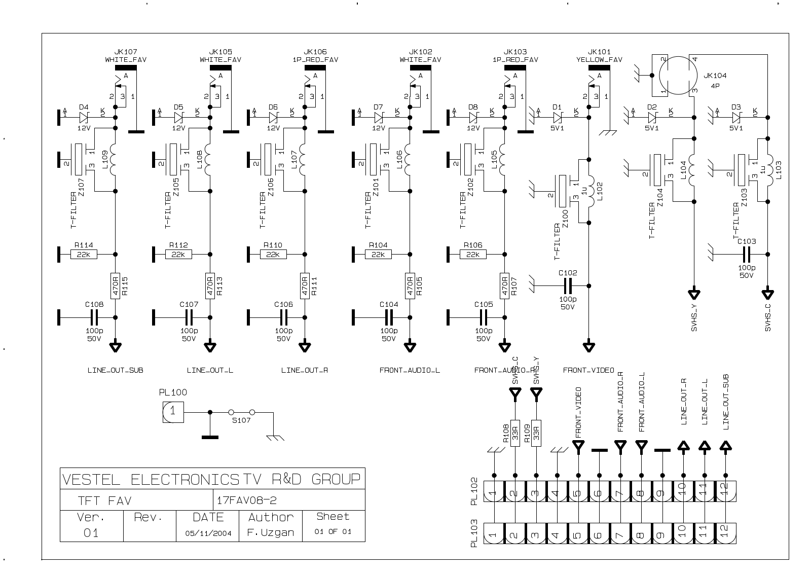 Vestel 17FAV08-2 schematic