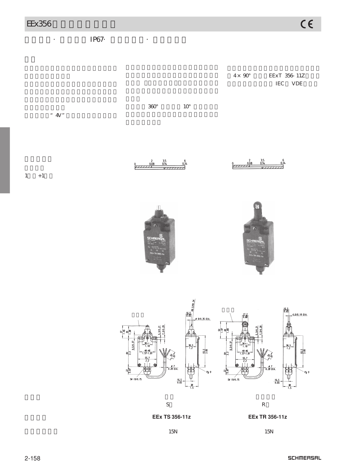 SCHMERSAL EEx356 Technical data