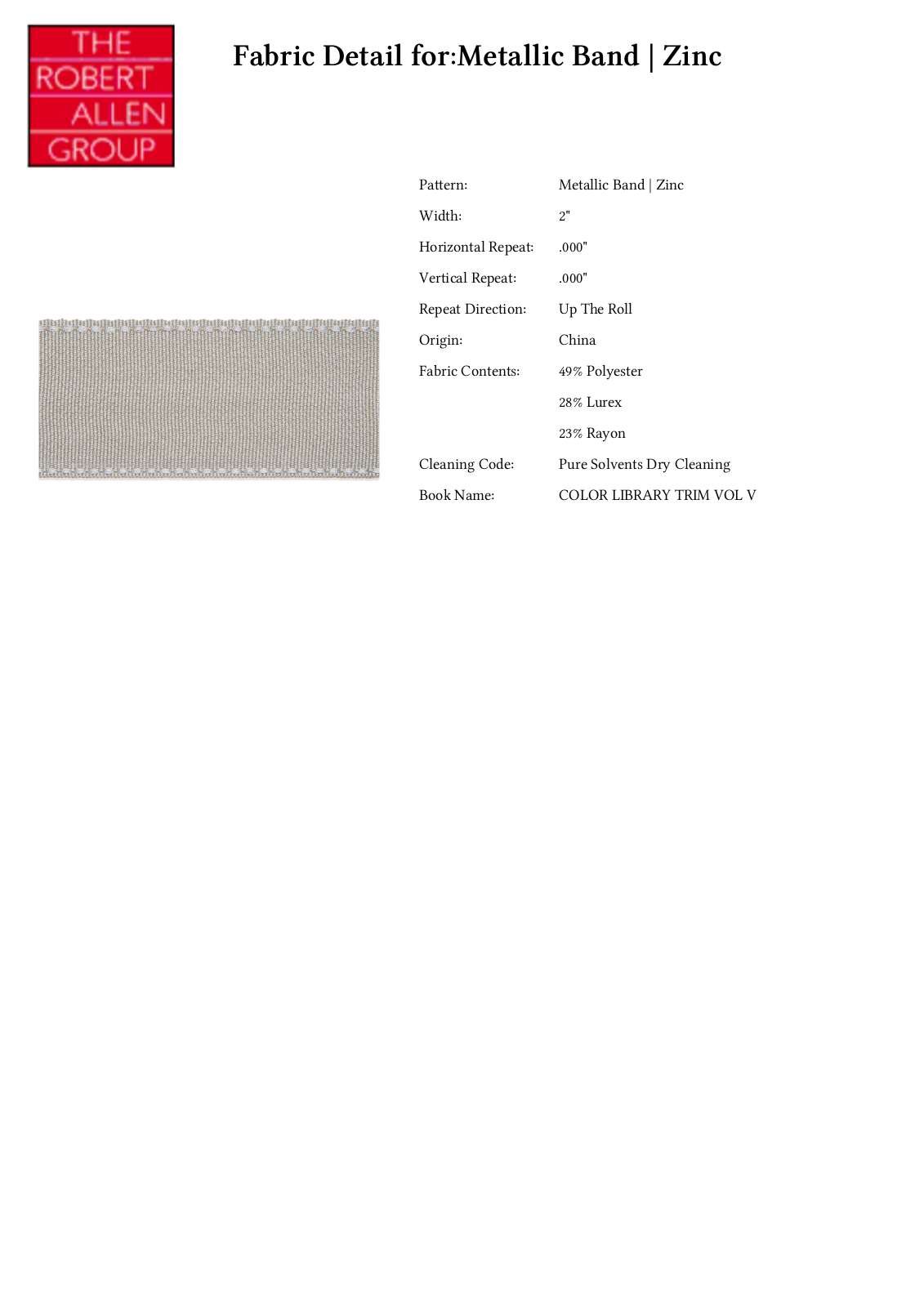 Robert Allen RALF1284 Specifications - ManualMachine.com