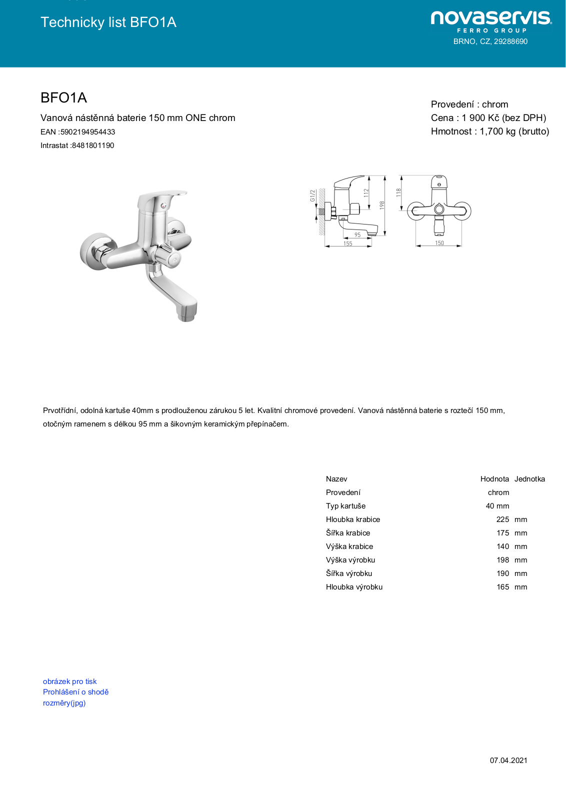 Novaservis BFO1A User guide - ManualMachine.com