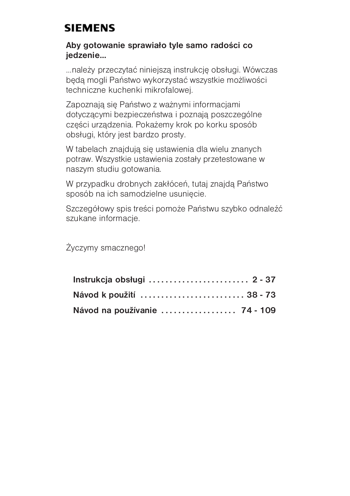 Siemens HF 25M6R2 User Manual