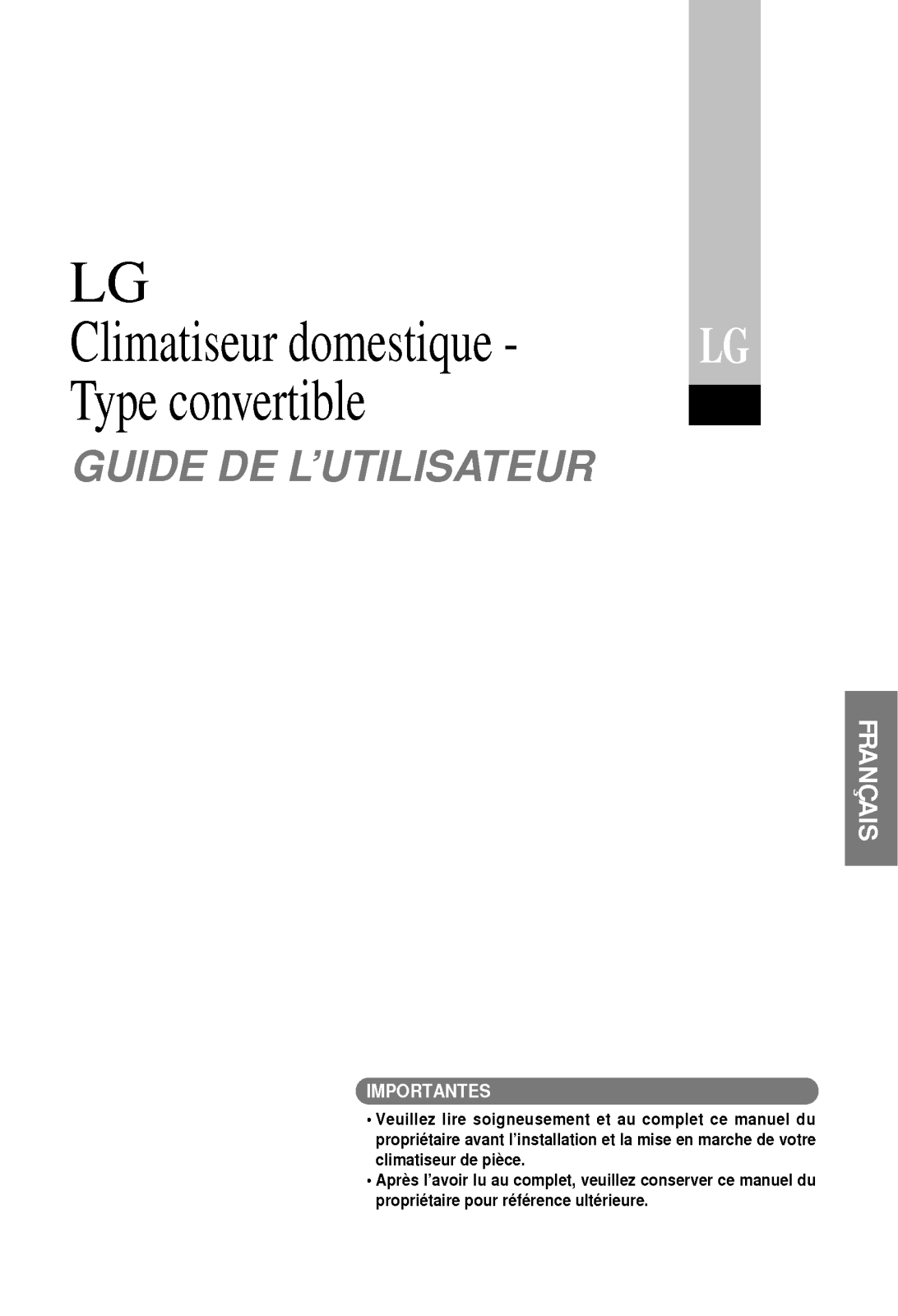 LG UV18AC User Manual