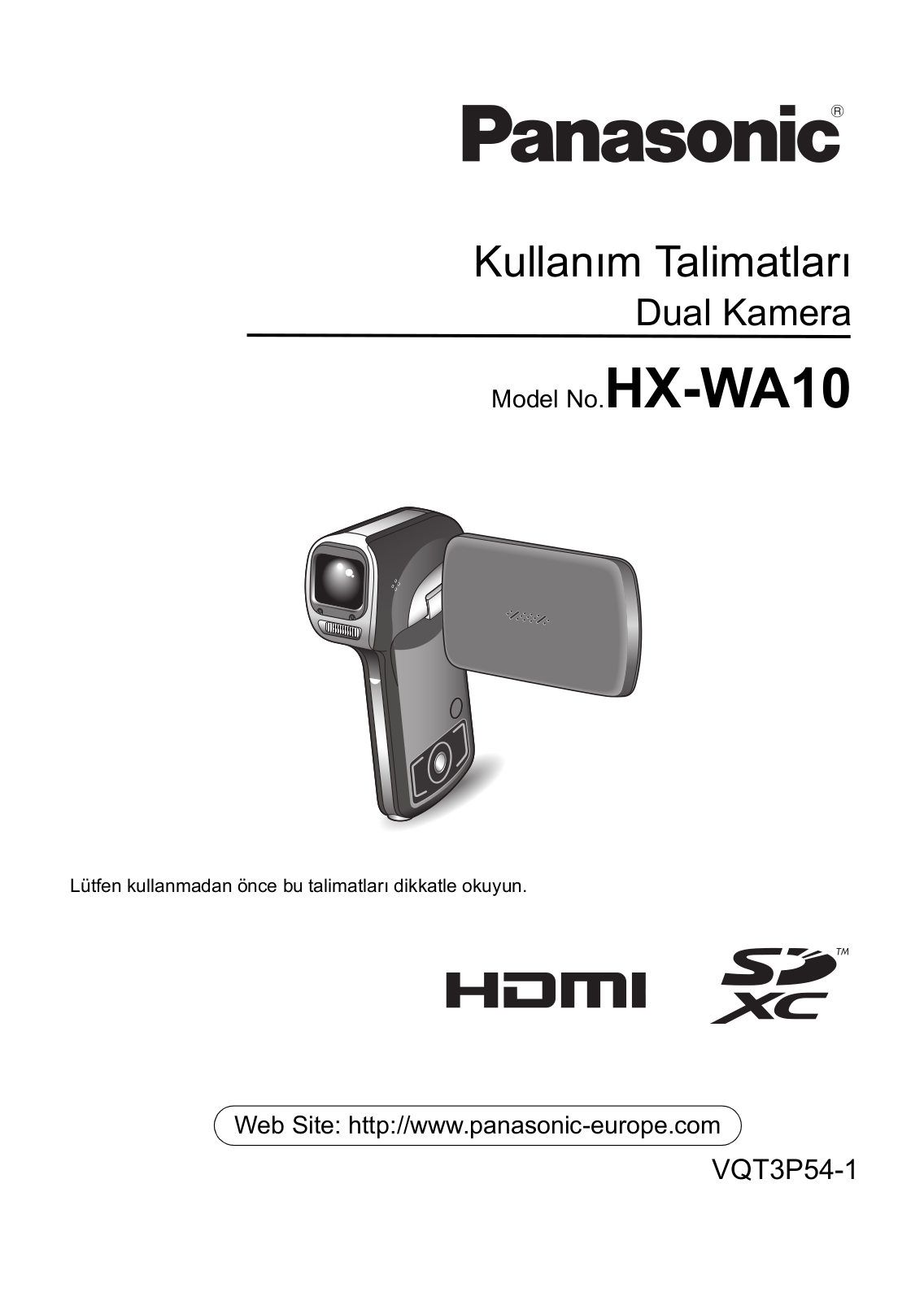 Panasonic HX-WA10 User Manual