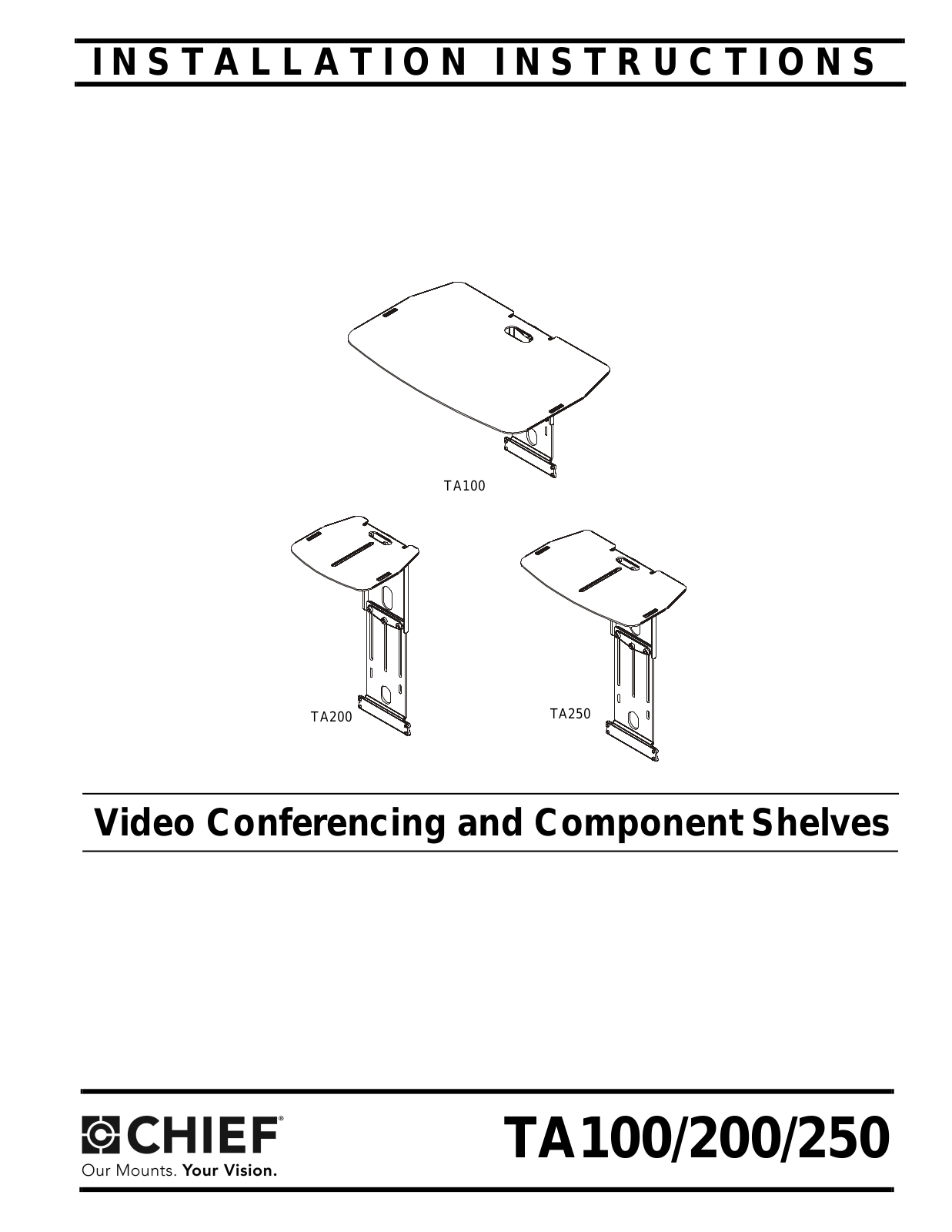 CHIEF TA250 User Manual