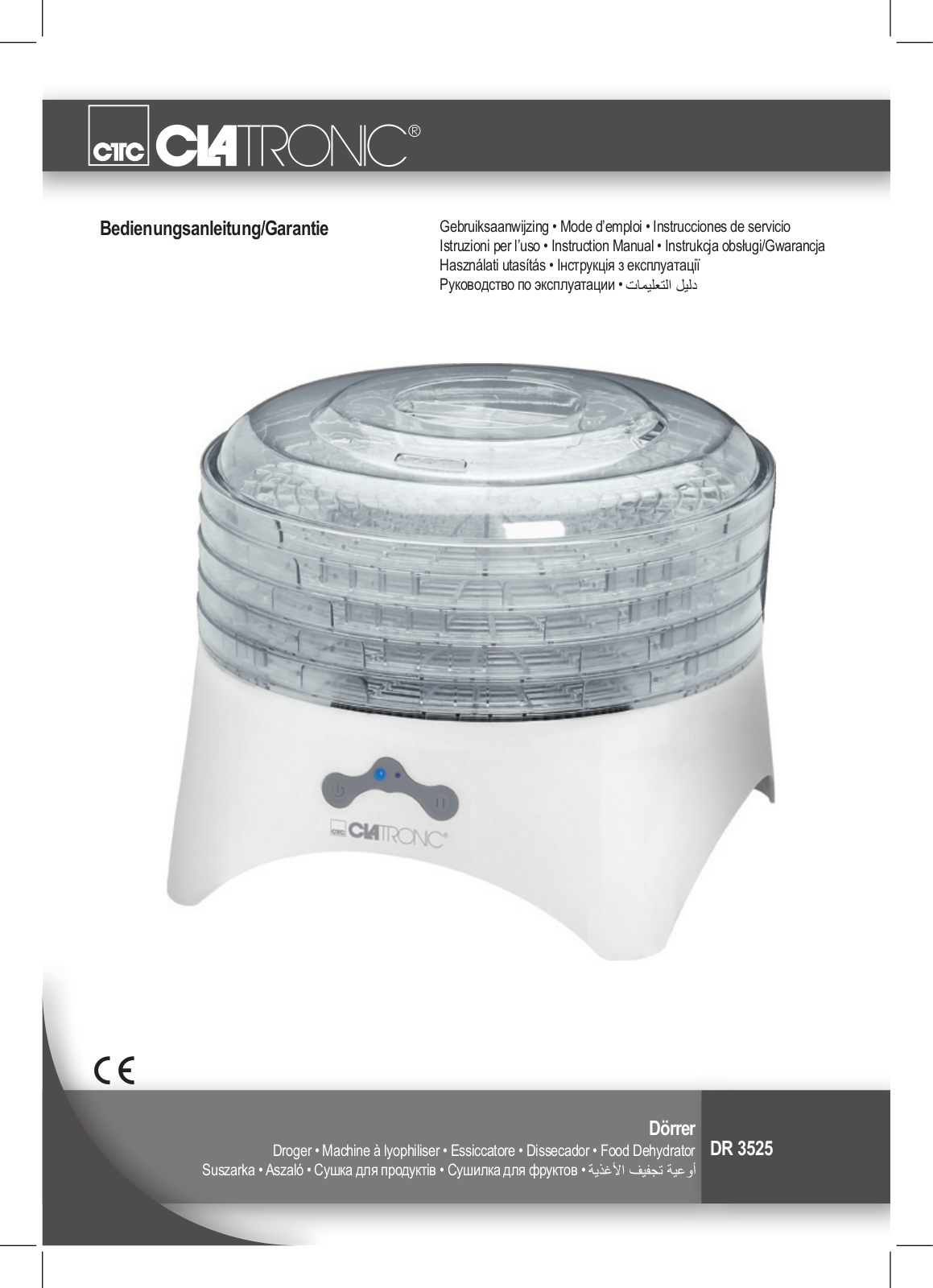 Clatronic DR 3525 User guide