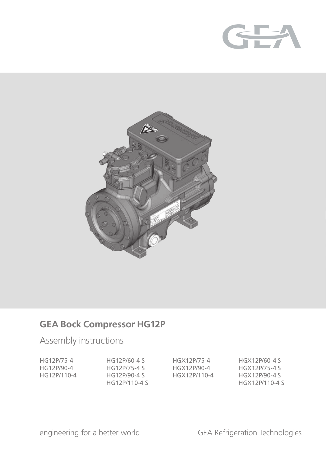 GEA Bock HG12Р User Manual