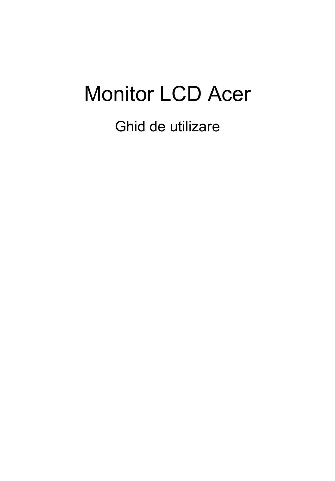 Acer V213H User Manual