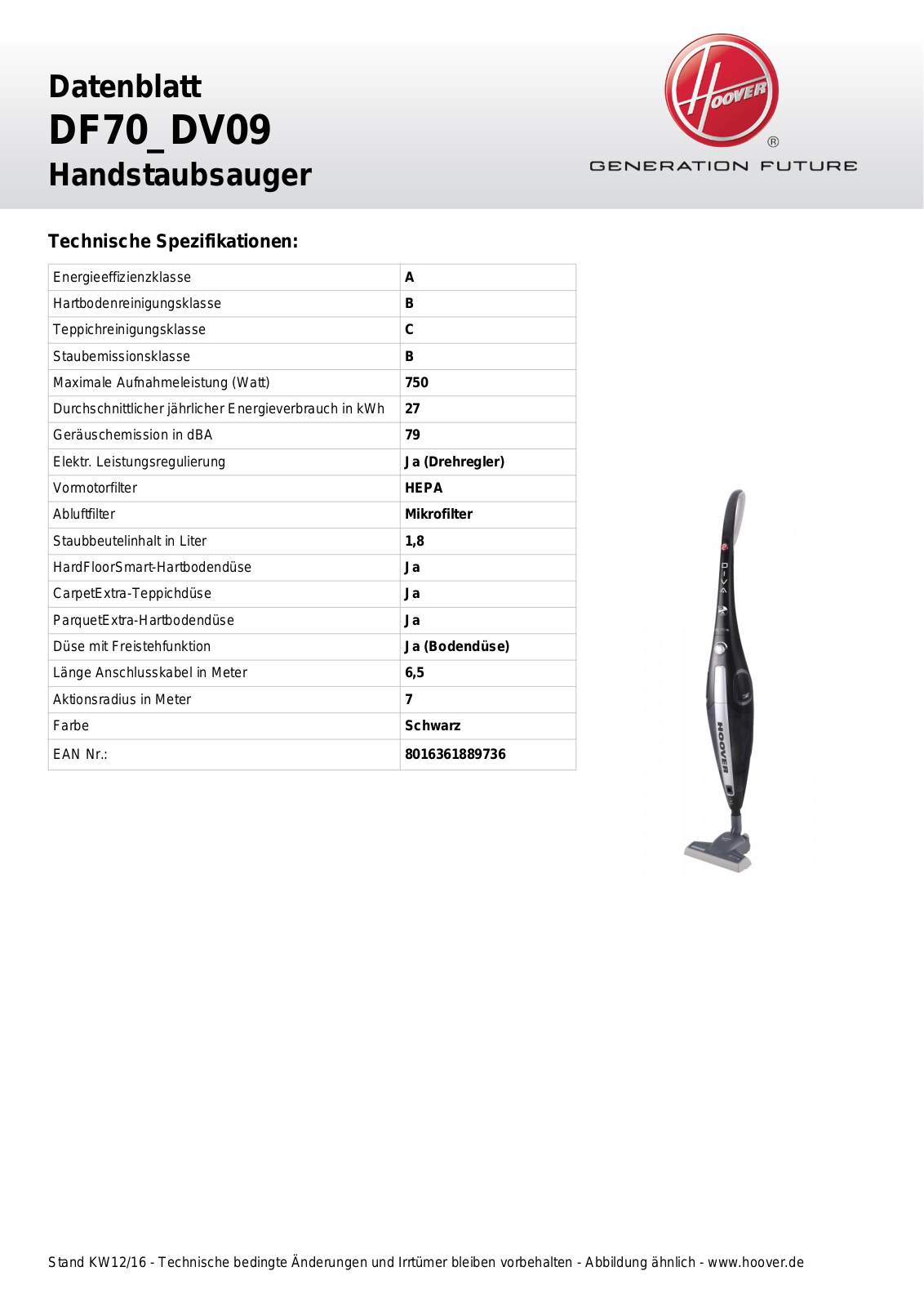 Hoover DF70-DV09 Service Manual