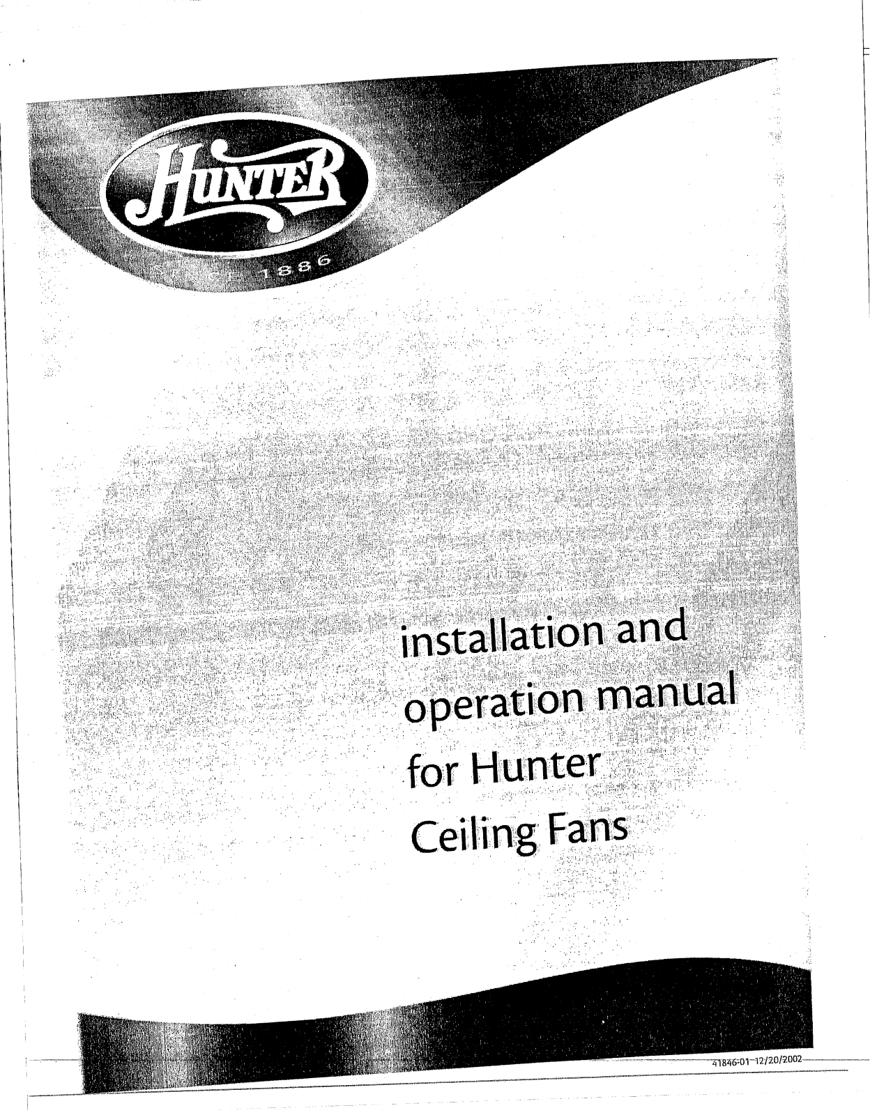 Hunter Fan 41846 User Manual