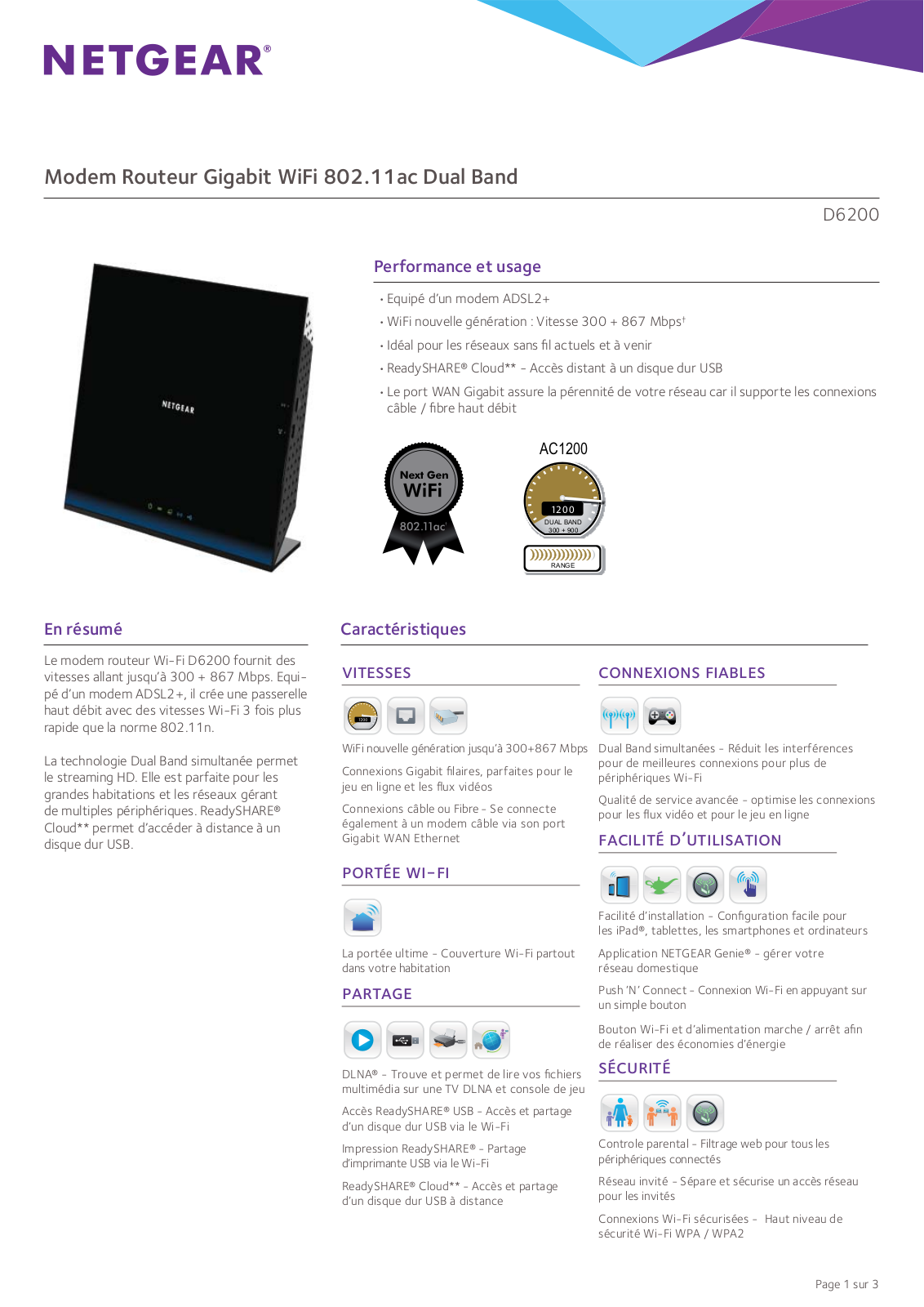 Netgear D6200 Installation Manual