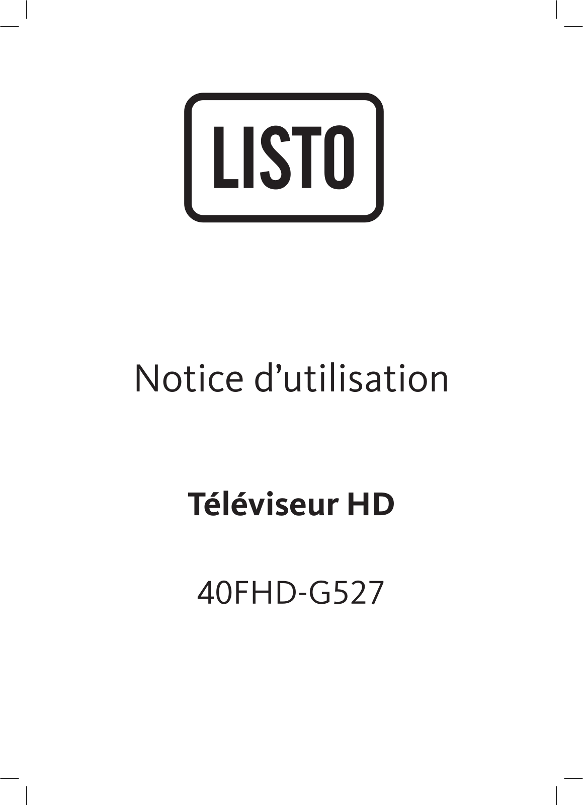 Listo 40FHD-2T-527 User Manual