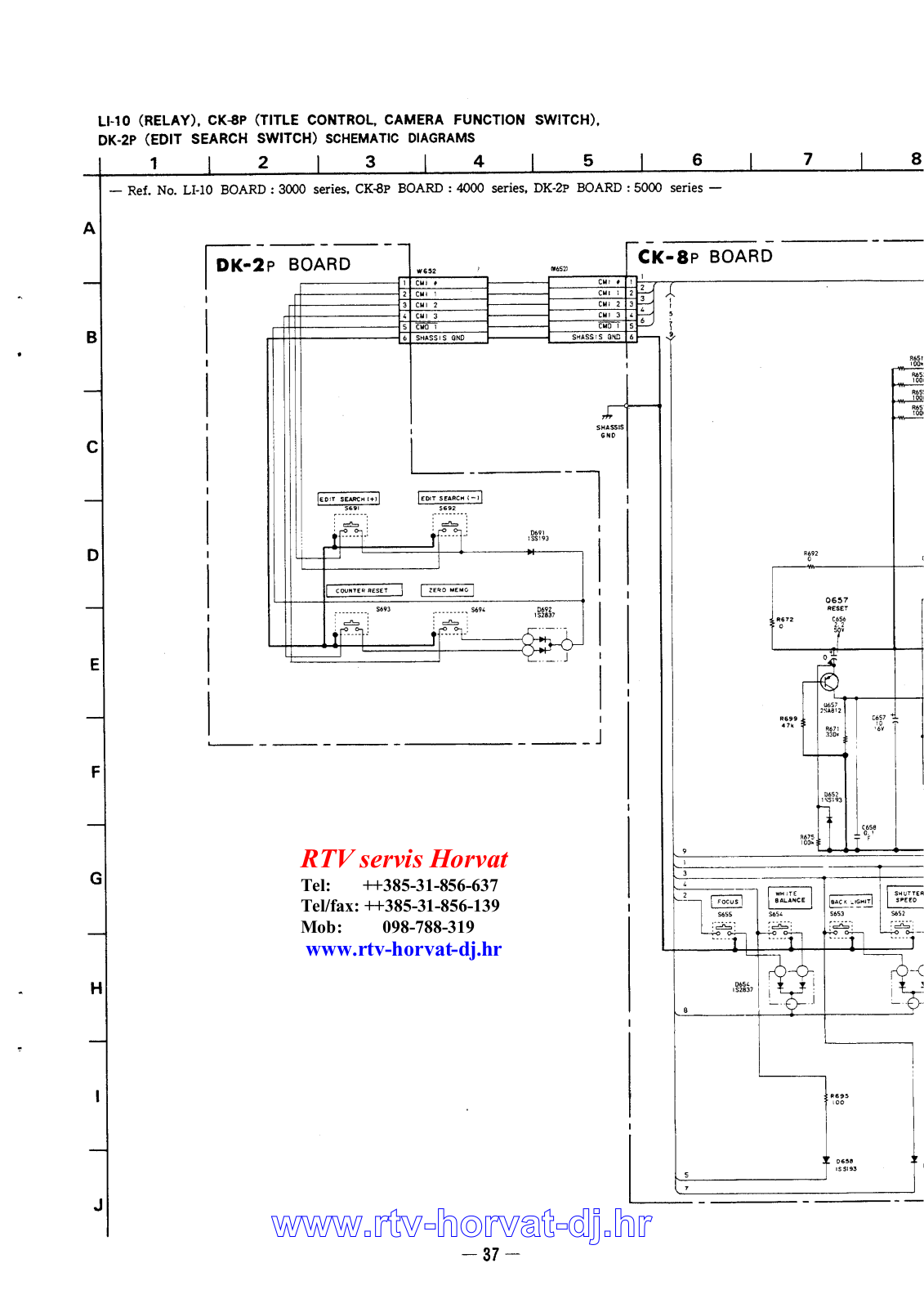 SONY CCD - F 355 E, CCD - AU 220-F, CCD - AU150, CCD - AU250, CCD - AU335 E Schematics