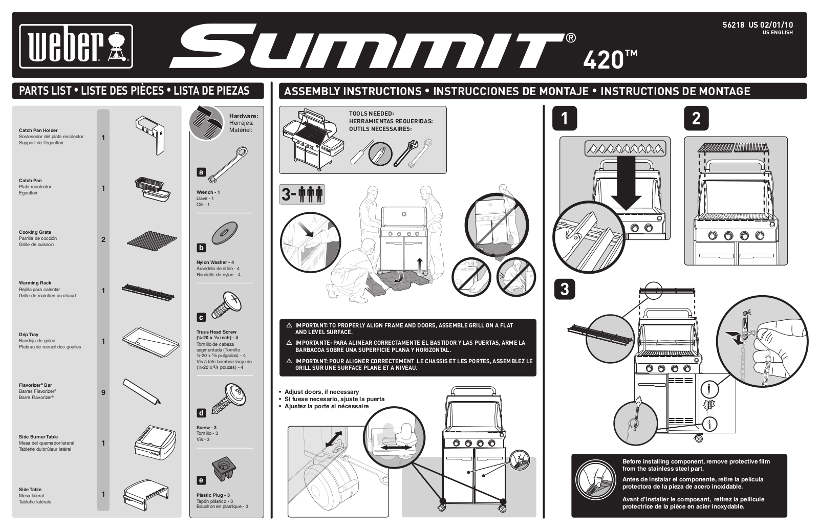 Weber 56218 User Manual