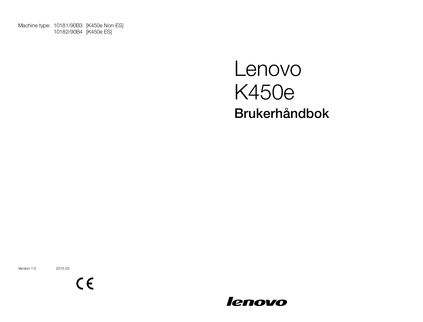 Lenovo K450e User Guide