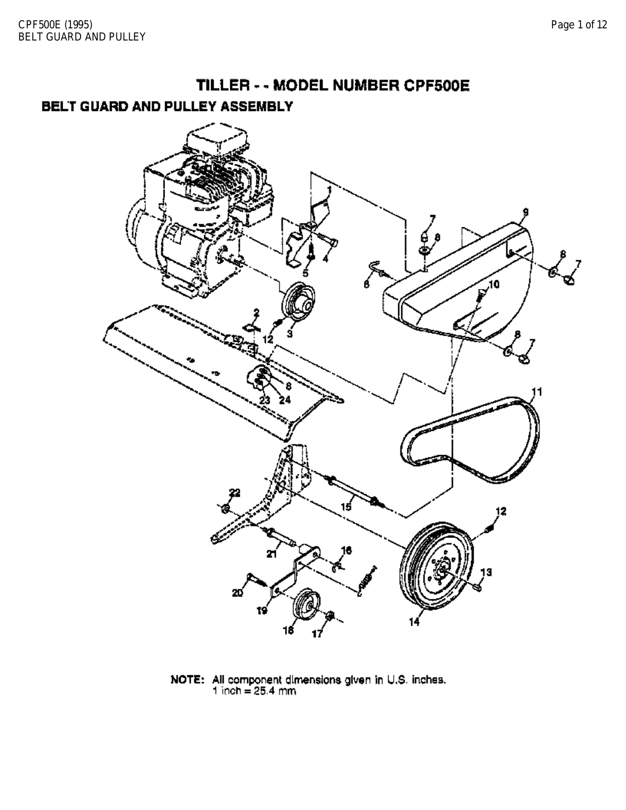 AYP CPF500E Parts List