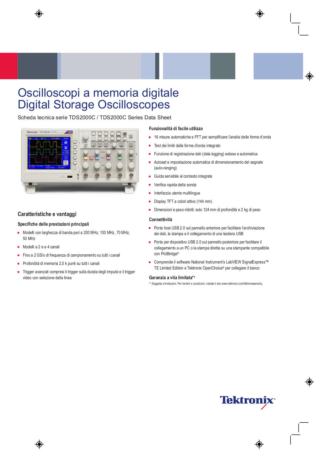 Tektronix TDS2000C DATASHEET