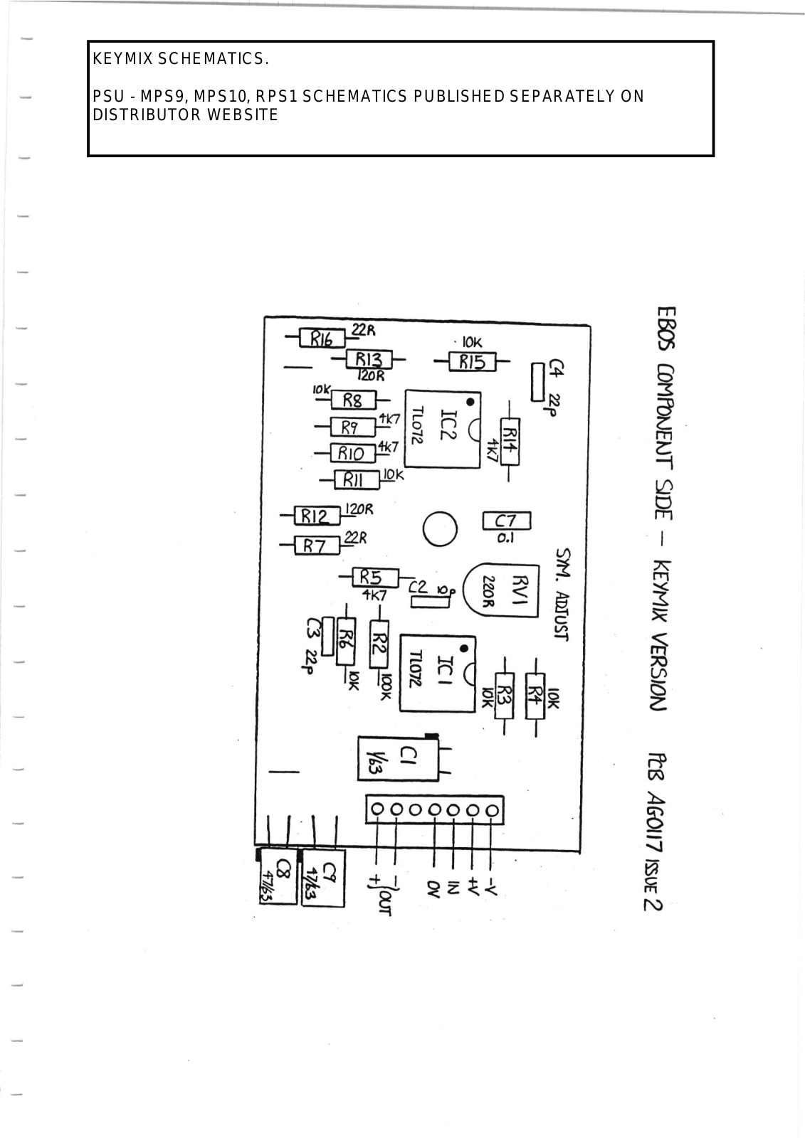 Allen Keymix Schematic