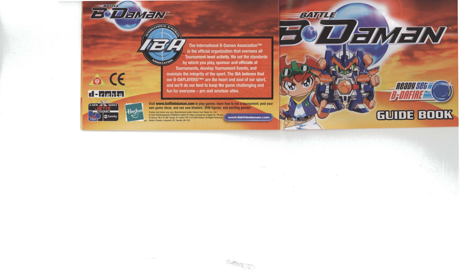 HASBRO B Daman Battle Ready Set B-DaFire User Manual