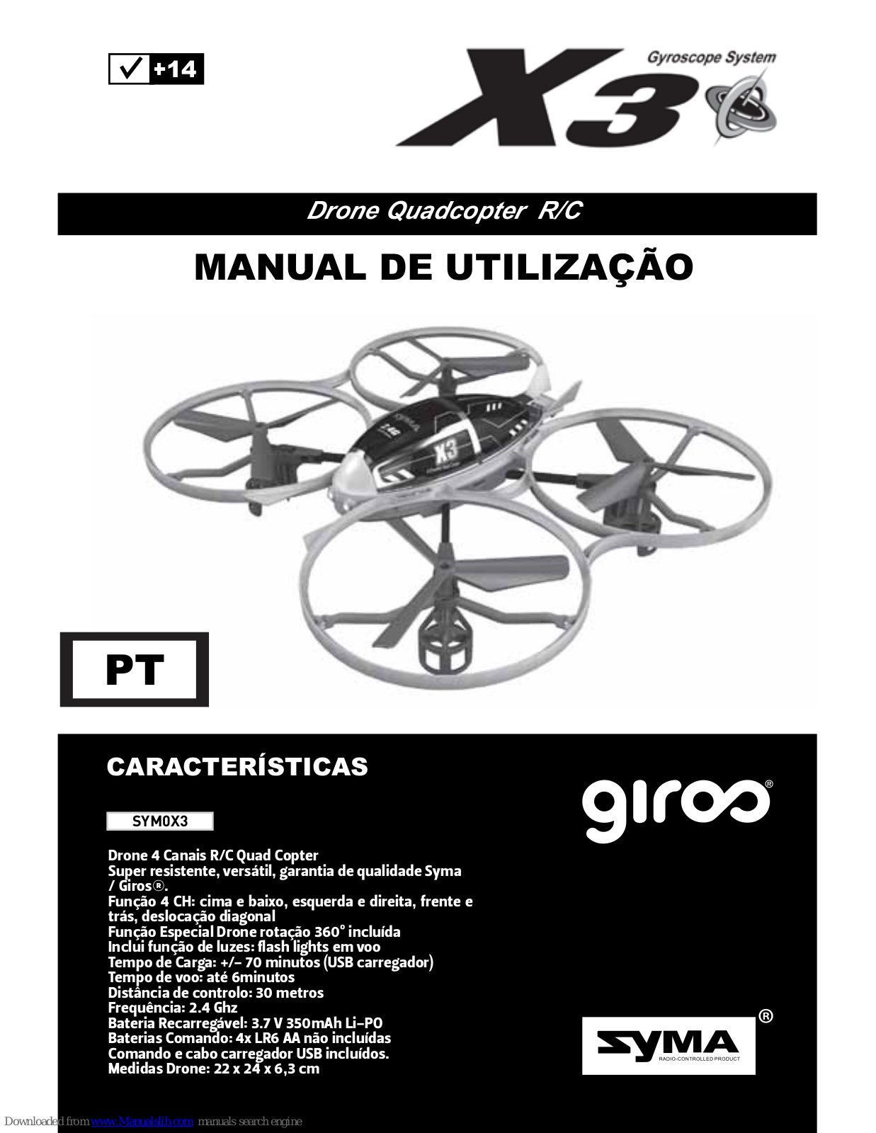 SYMA Giros SYM0X3, SYM0X13 User Manual