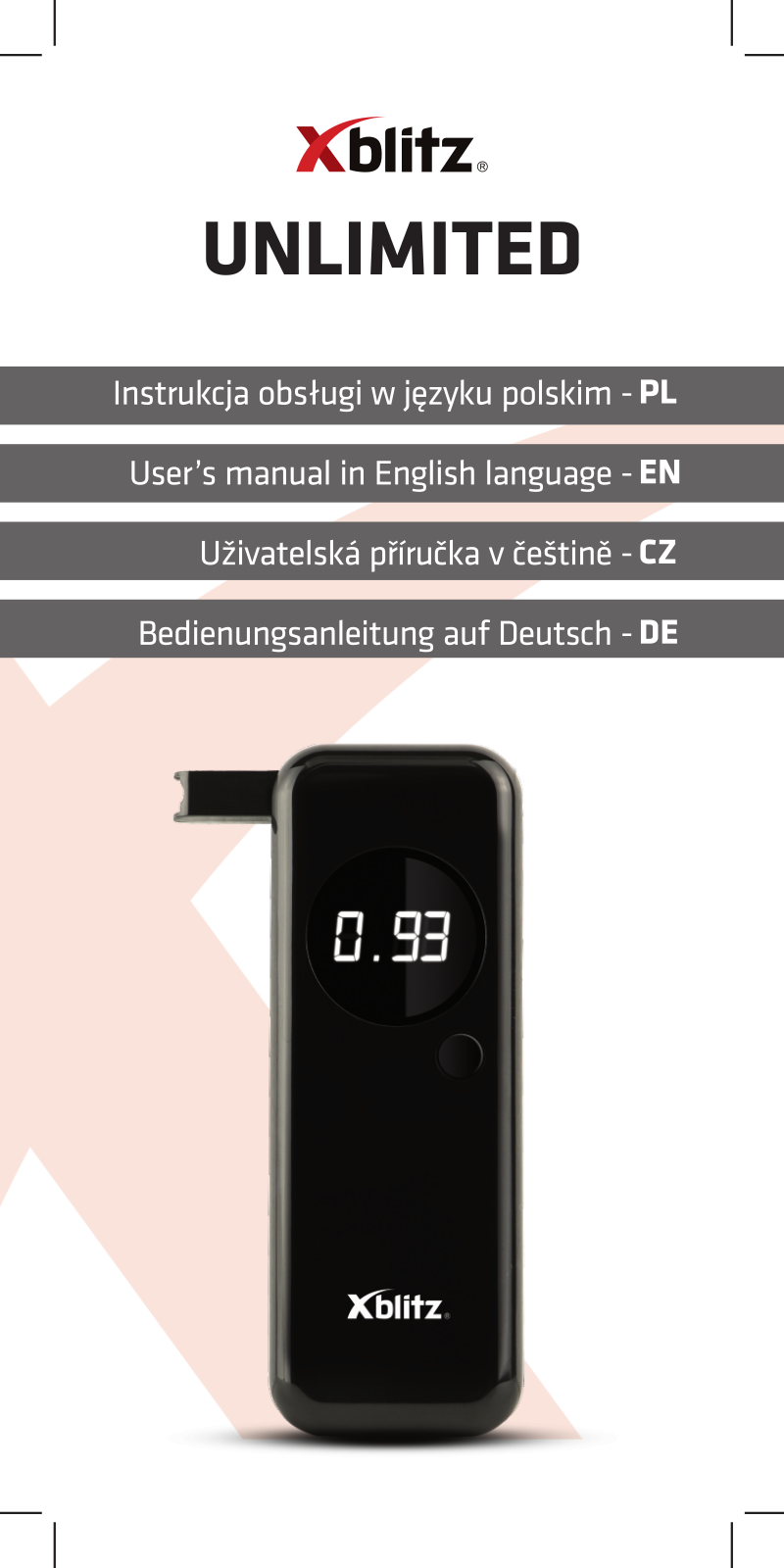 XBLITZ Unlimited User guide - ManualMachine.com