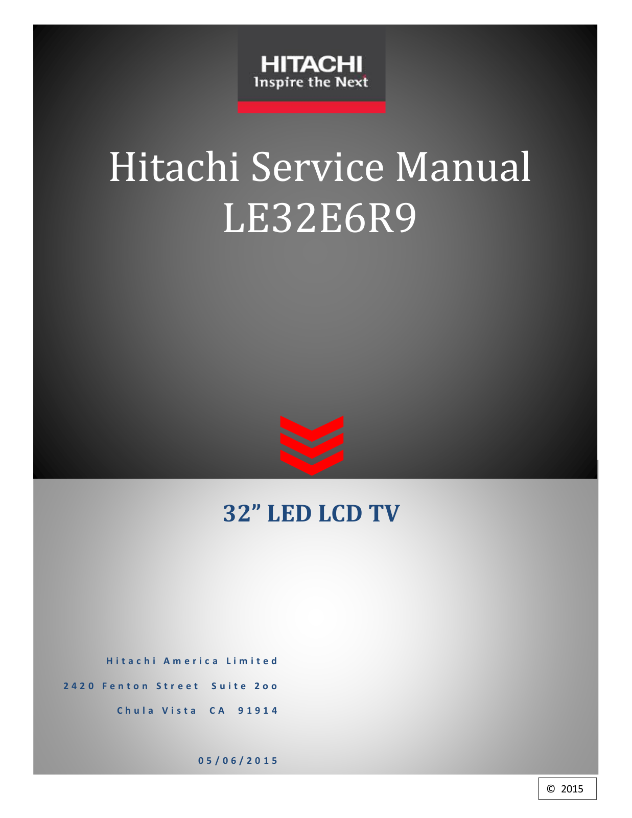 Hitachi LE32E6R9 Schematic