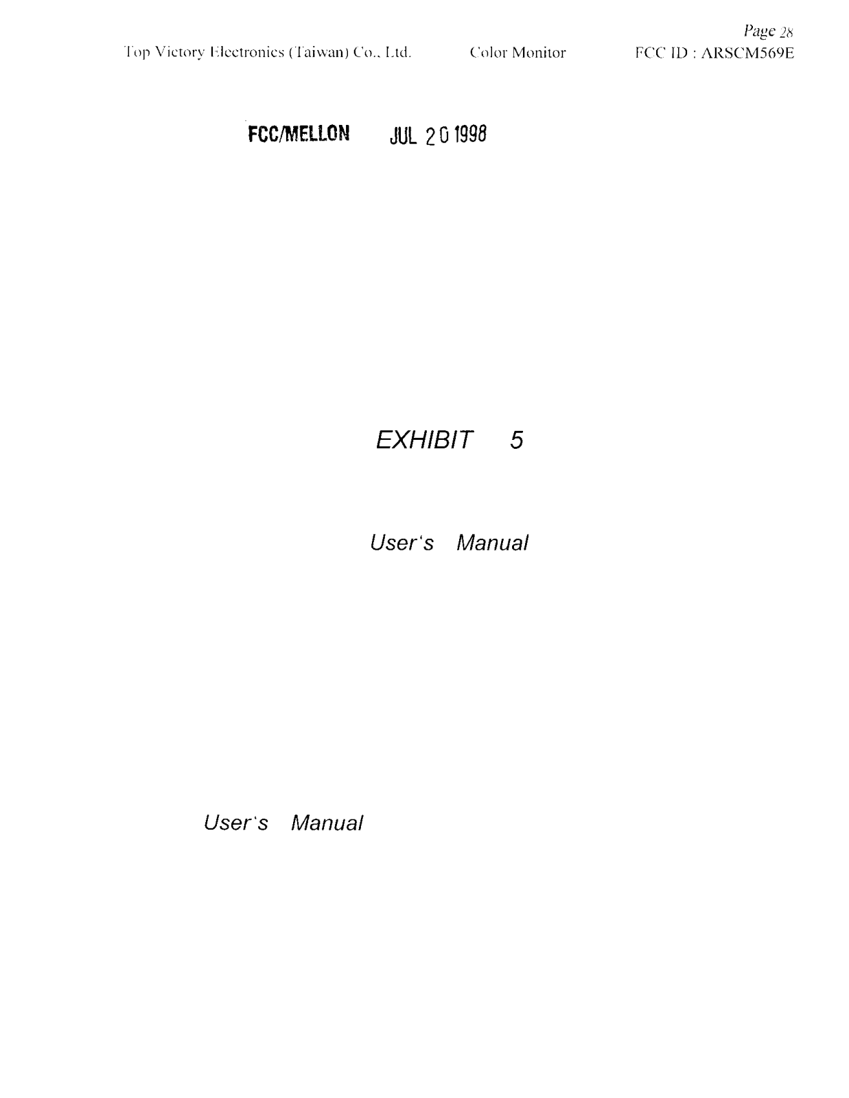 Top Victory Electronics CM569E User Manual - ManualMachine.com