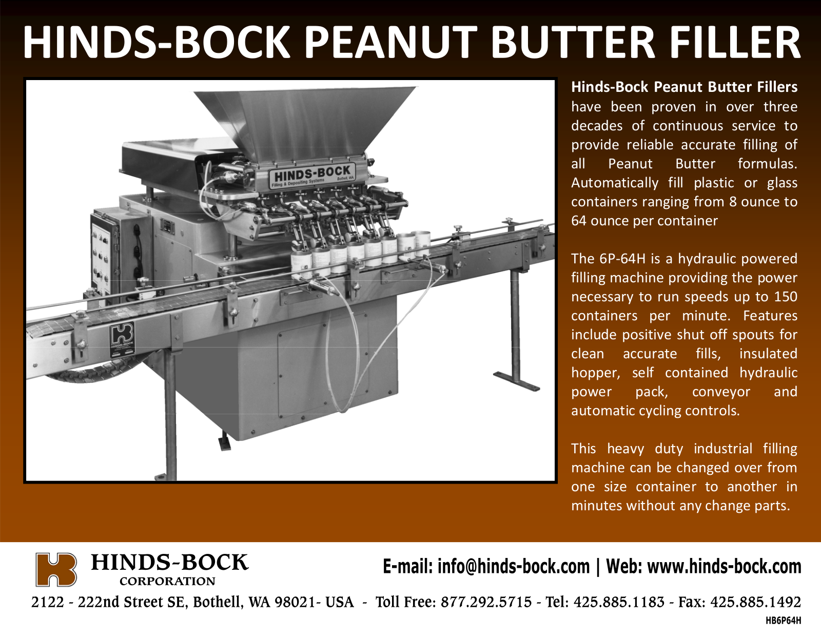 Hinds-Bock 6P-64H User Manual