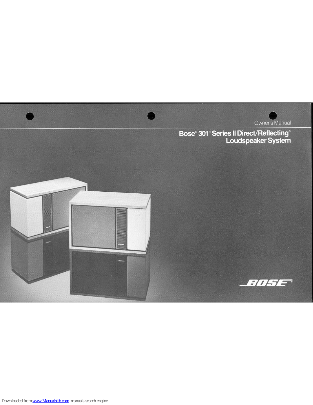 Bose 301 Series II Owner's Manual